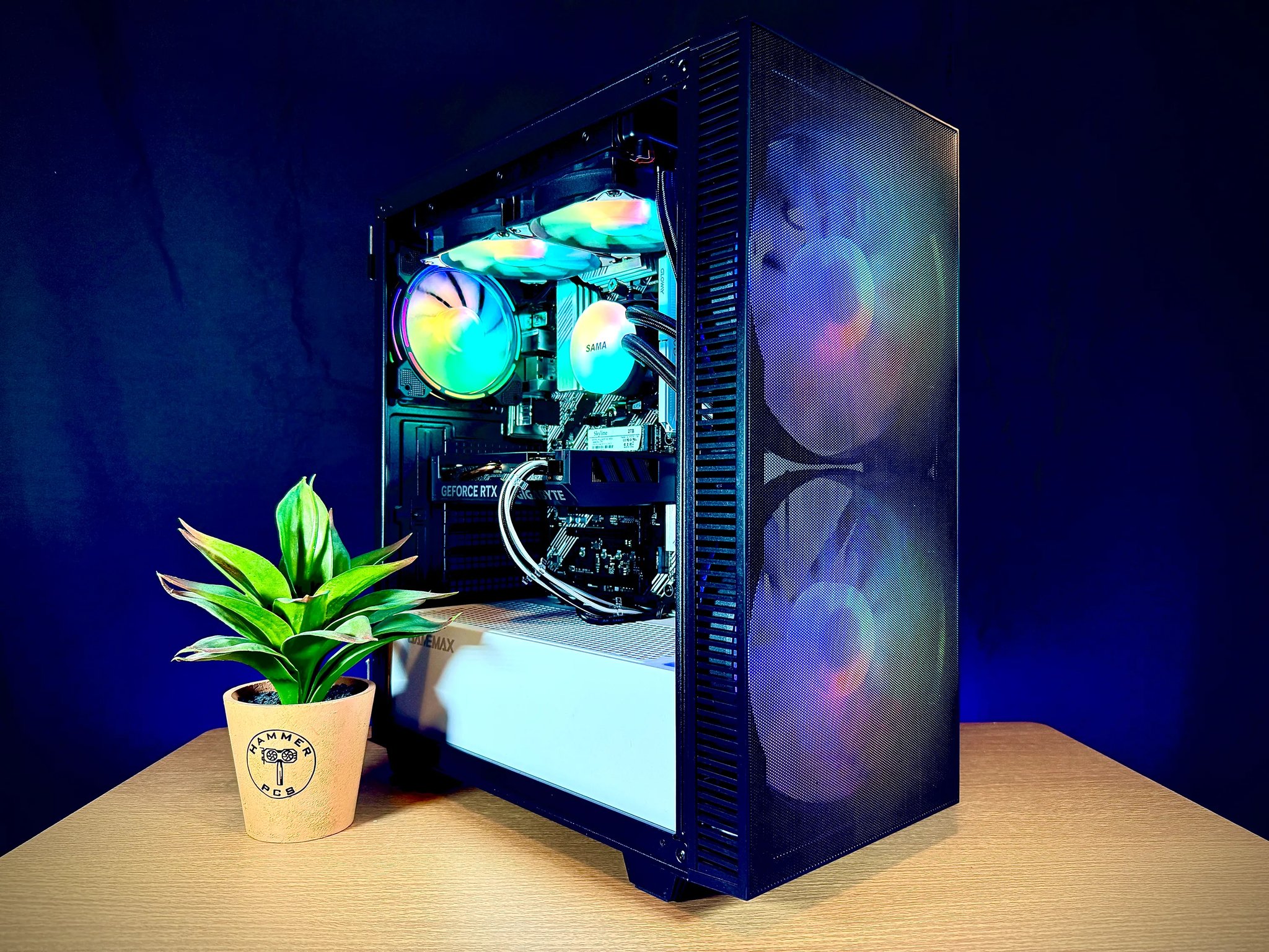 🌈Custom Built RTX 4060 Gaming PC🌈| Ryzen 7, Water Cooled, Windows 11 | Fortnite, CoD, GTA V, More!