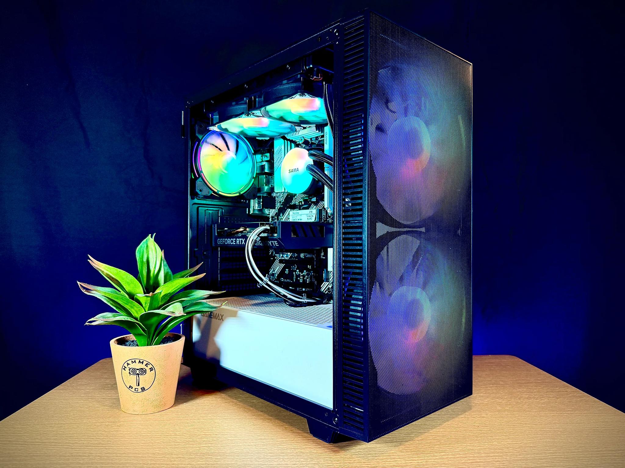🌈Custom Built RTX 4060 Gaming PC🌈| Ryzen 7, Water Cooled, Windows 11 | Fortnite, CoD, GTA V, More!