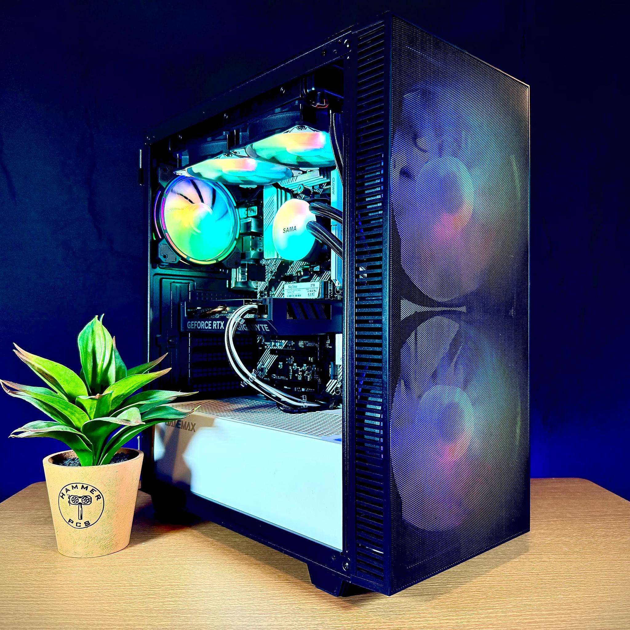 🌈Custom Built RTX 4060 Gaming PC🌈| Ryzen 7, Water Cooled, Windows 11 | Fortnite, CoD, GTA V, More!