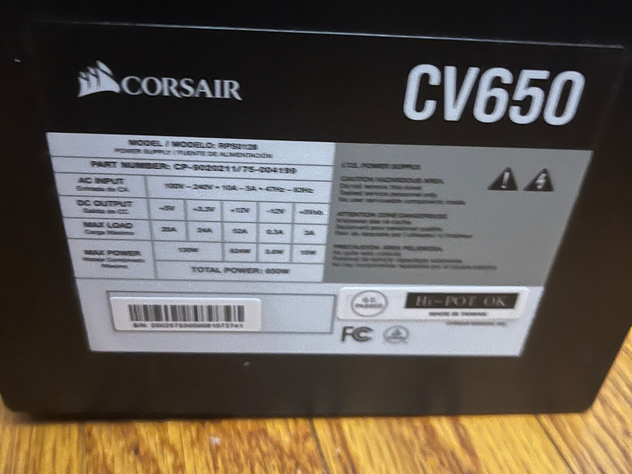 Corsair CV650