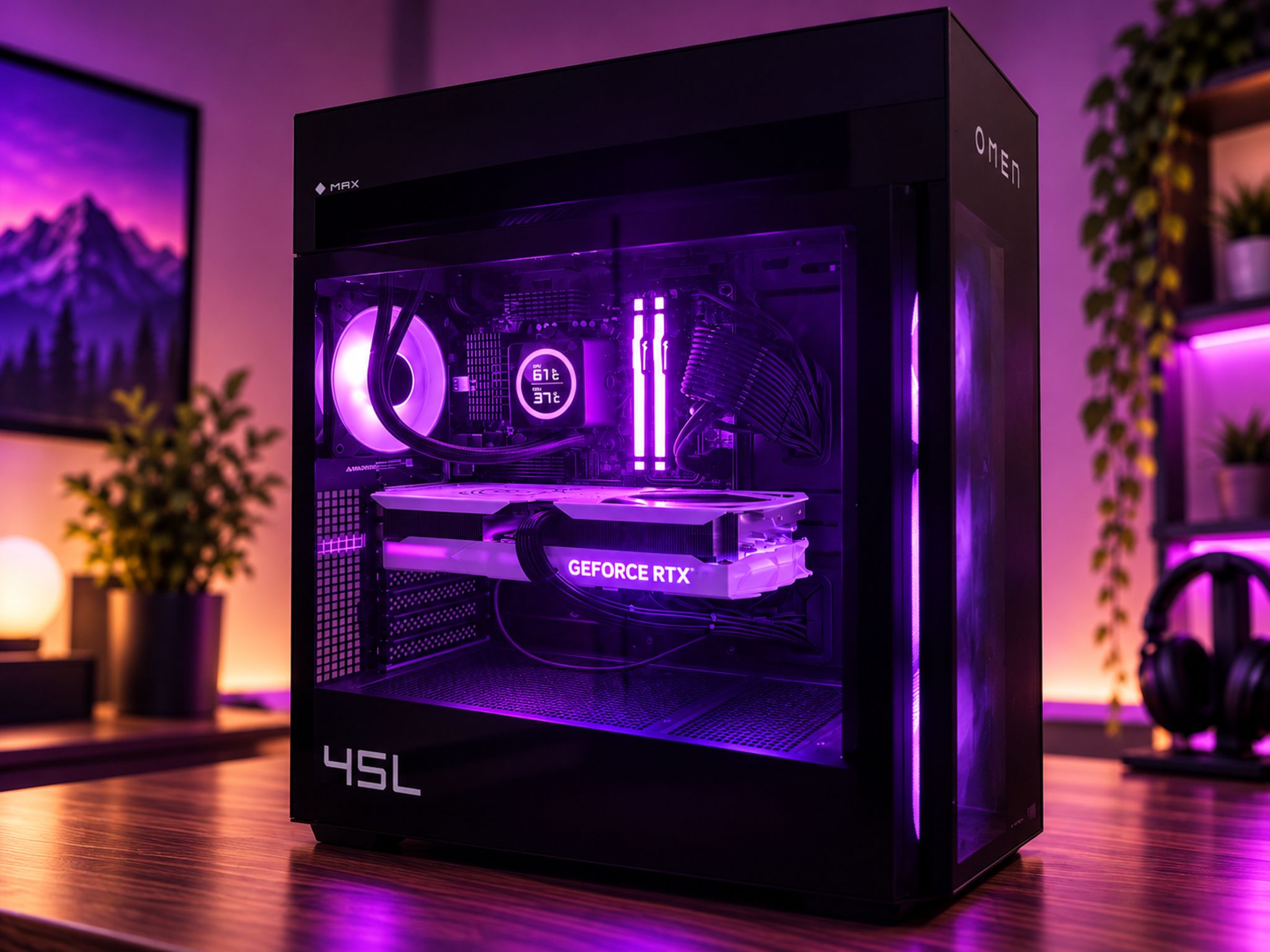 HP OMEN MAX 45L Gaming PC | Ryzen 7 9700X | RTX 4070 Ti 12GB | 32GB DDR5 | 1TB SSD