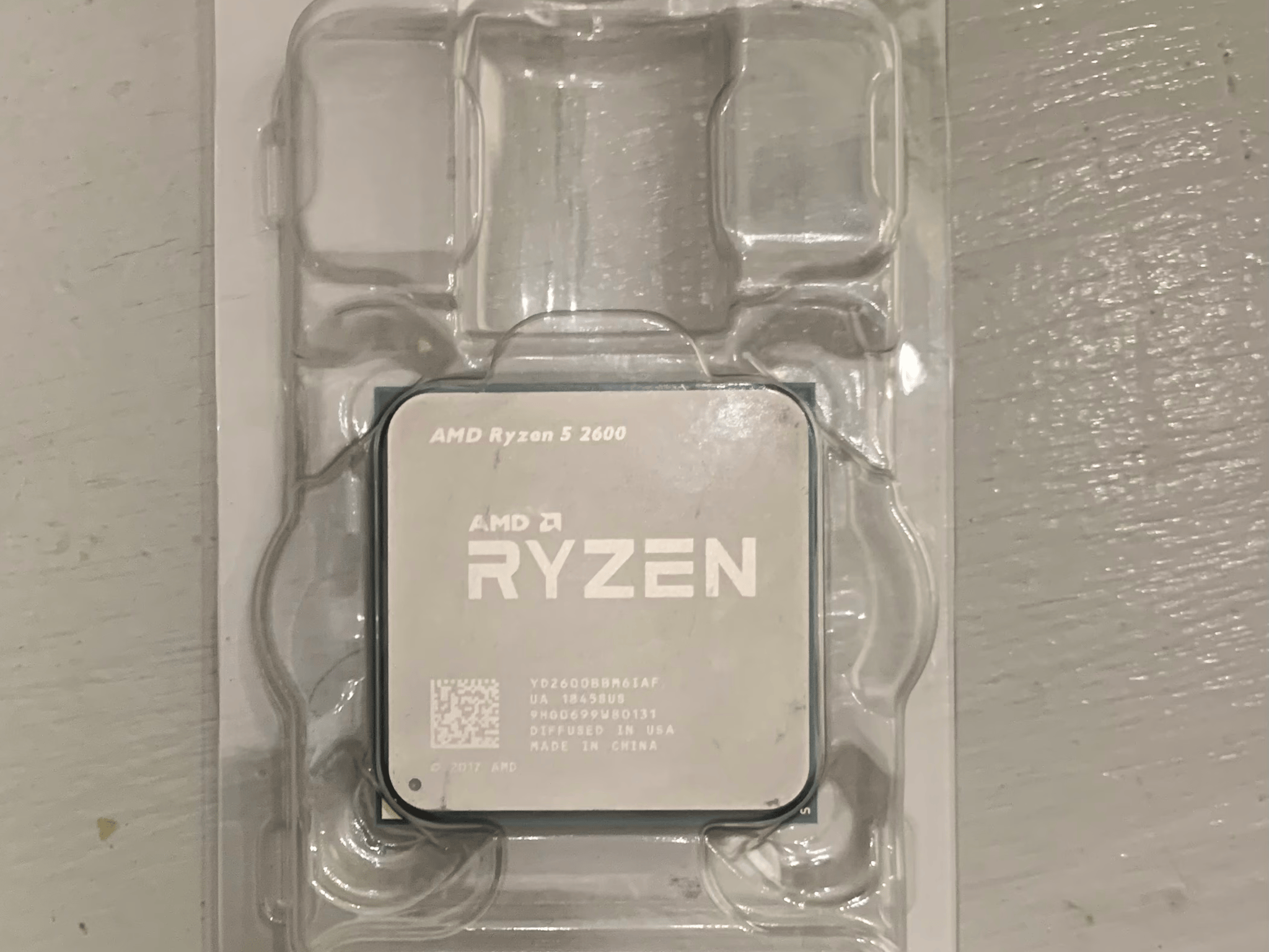 AMD Ryzen 5 2600 - 6 Cores, 12 Threads - AM4 - Wraith Stealth Cooler Included - Used