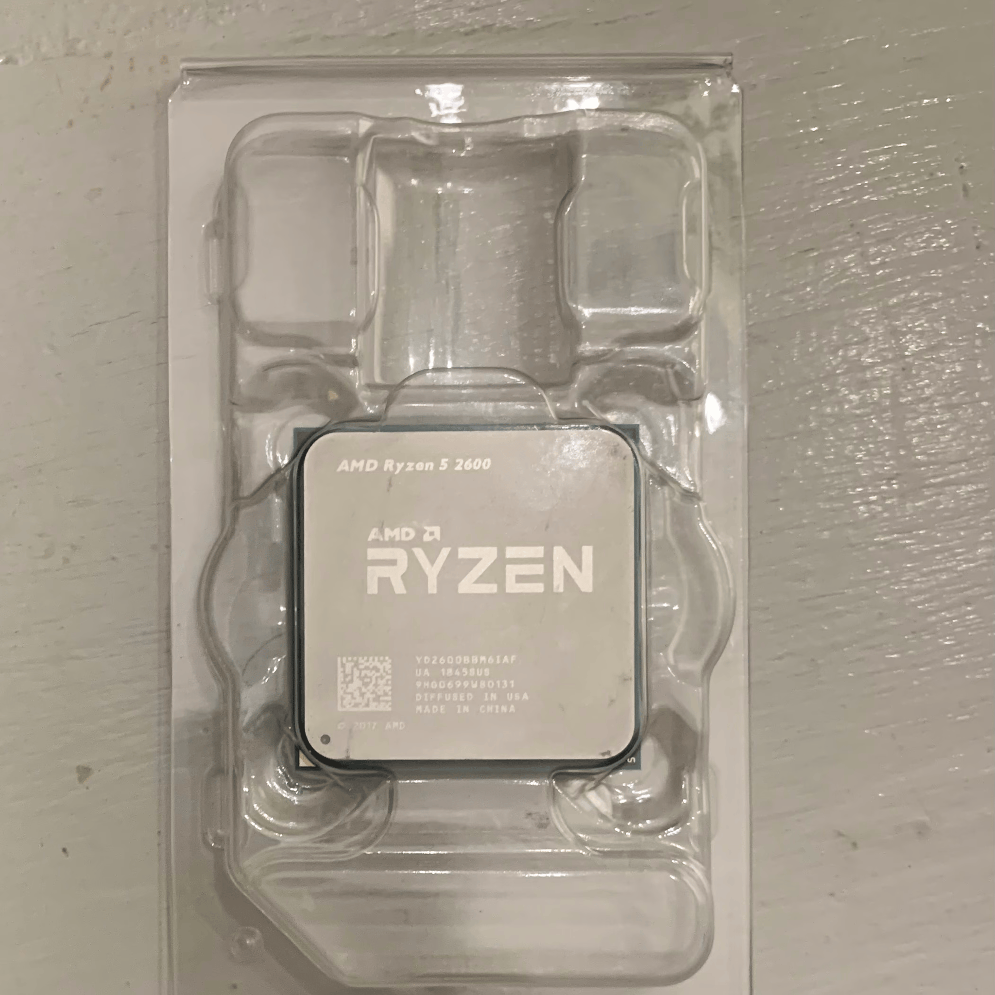 AMD Ryzen 5 2600 - 6 Cores, 12 Threads - AM4 - Wraith Stealth Cooler Included - Used