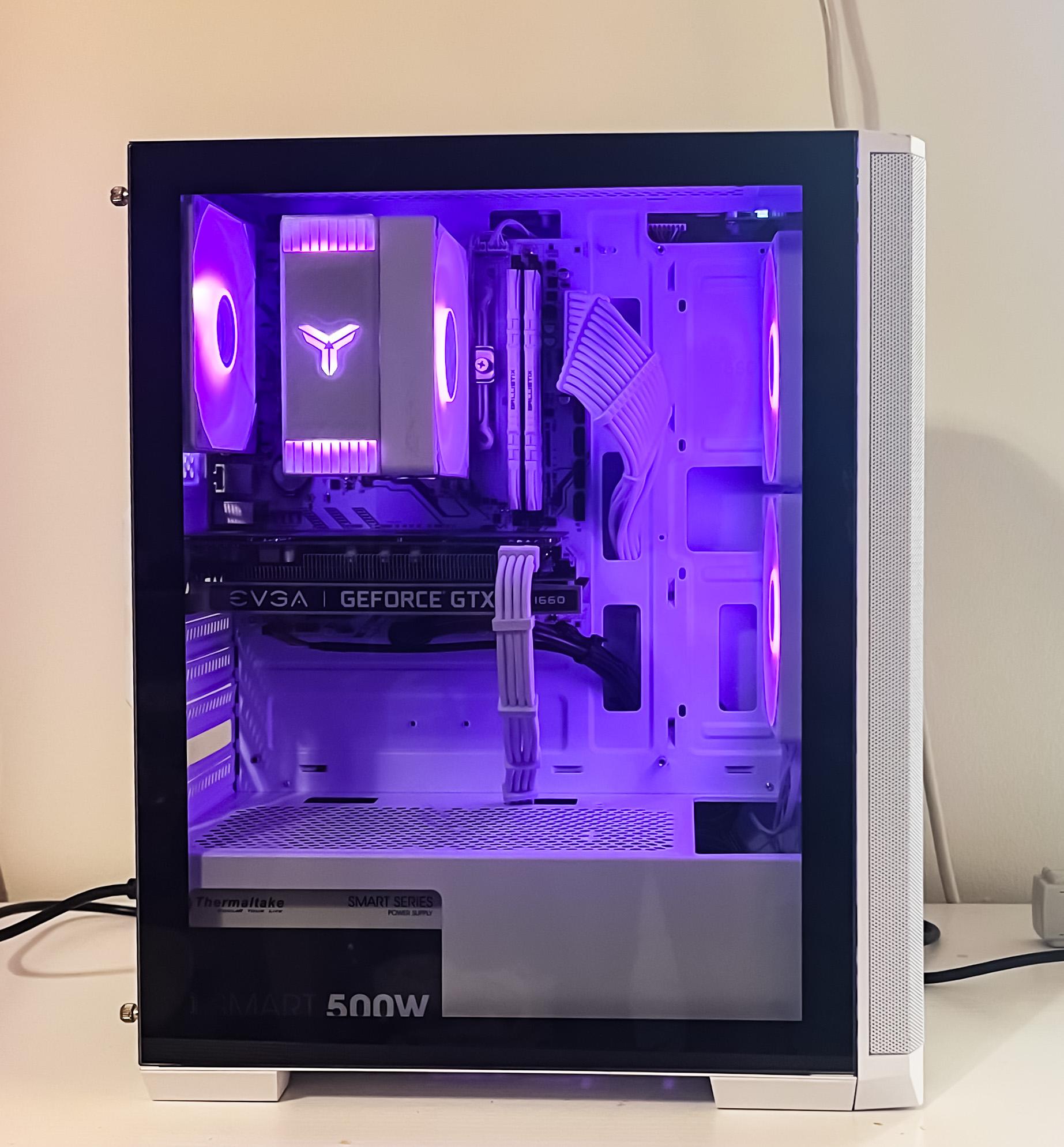 🎮 Balanced Budget RGB Gaming PC| Ryzen 5| Nvidia GTX 1660 Super| Stylish White Build | Entry Level 💻