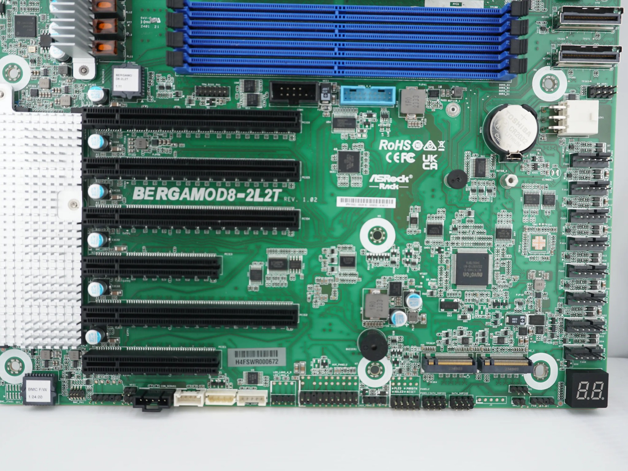 ASrock BERGAMOD8-2L2T SP5 FOR PARTS/REPAIR