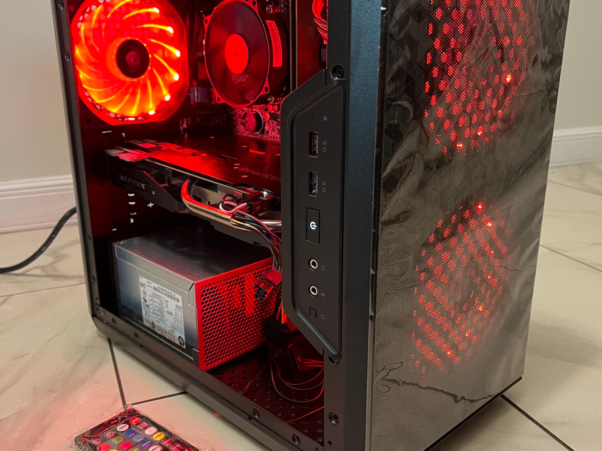 NVIDIA GTX 970, Intel Core i5-7400, 12GB RAM, 870 GB Storage - Budget RGB Gaming PC w/ Wi-Fi + BT