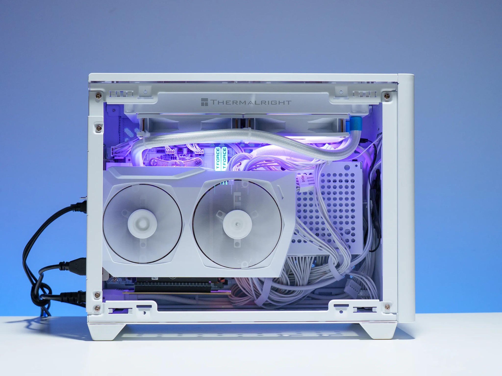 Compact All White Gaming PC | RTX 3070 | Ryzen 7 5700x | Mini-ITX NR200P | ARGB