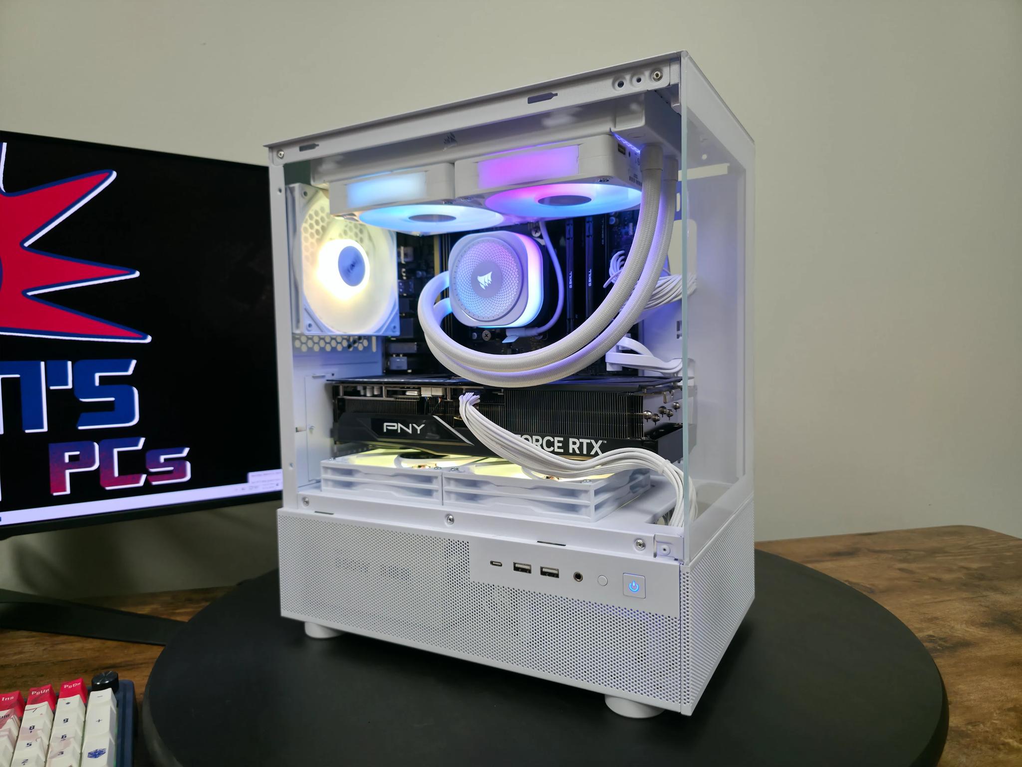 🔥 Ryzen 7 7700 + RTX 5070 Ti 16GB Gaming PC 🔥 💻 32GB DDR5 6000 | 2TB NVMe SSD | White RGB Build