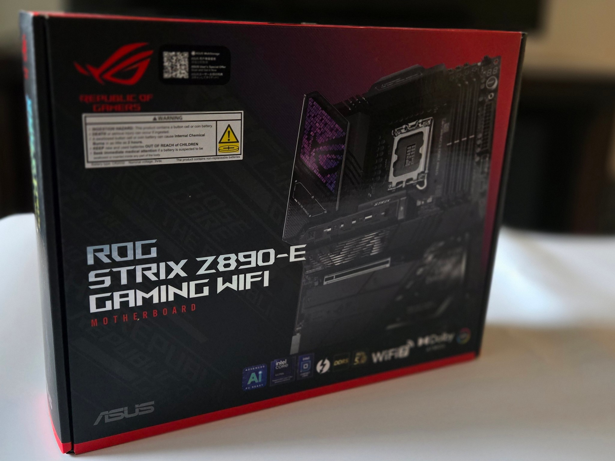 ASUS ROG Strix Z890-E Gaming WiFi LGA1851 ATX DDR5 Motherboard, NEW-SEALED IN BOX