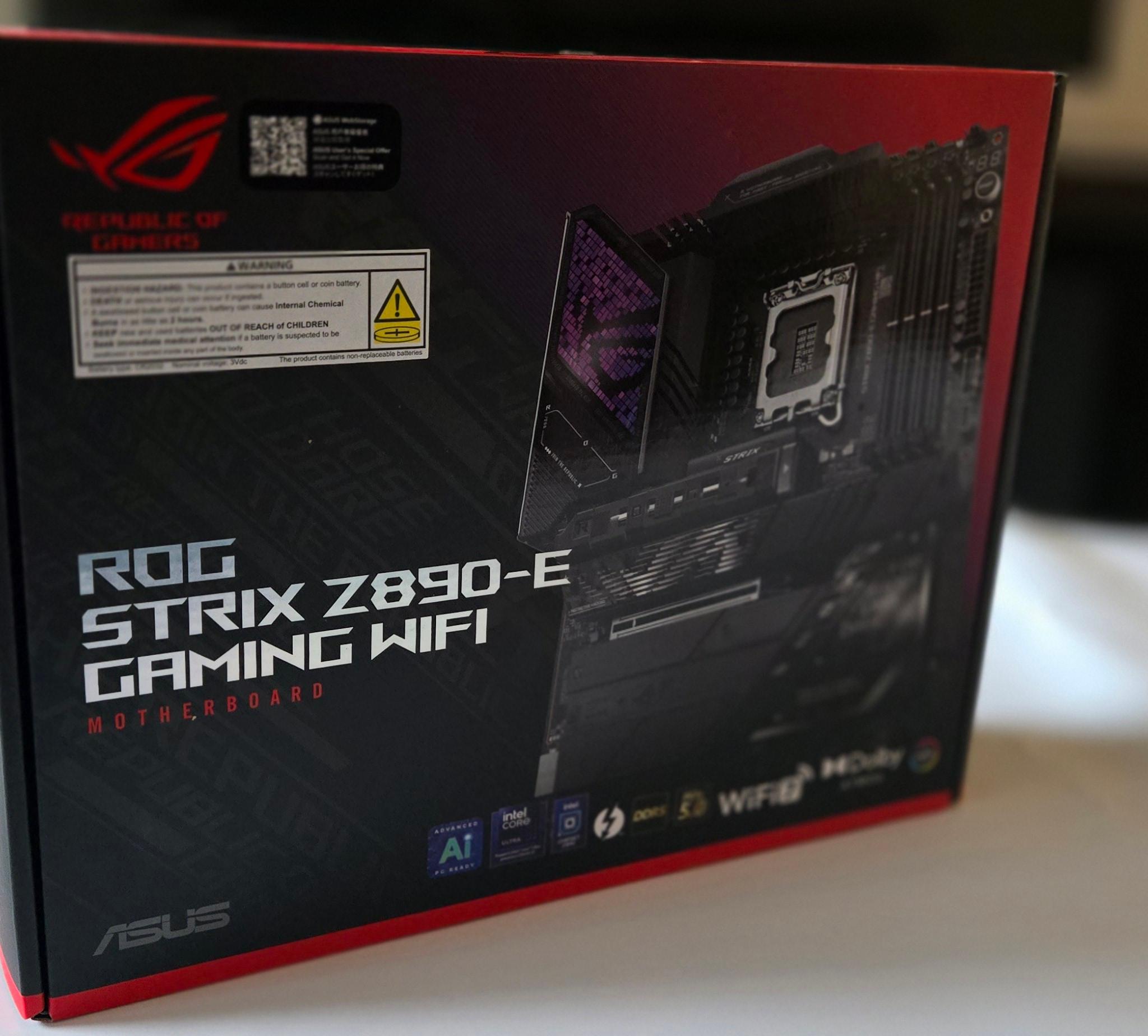 ASUS ROG Strix Z890-E Gaming WiFi LGA1851 ATX DDR5 Motherboard, NEW-SEALED IN BOX
