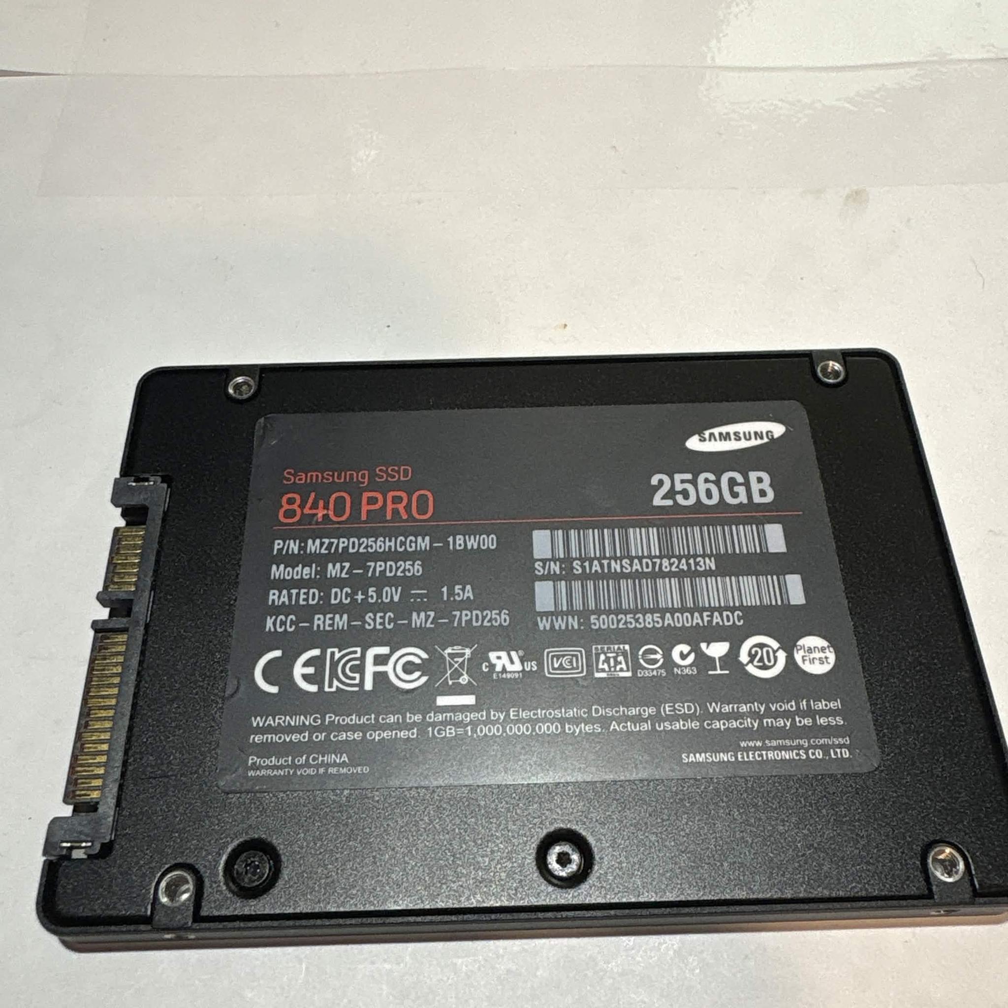 Samsung 840 Pro 256GB SATA SSD
