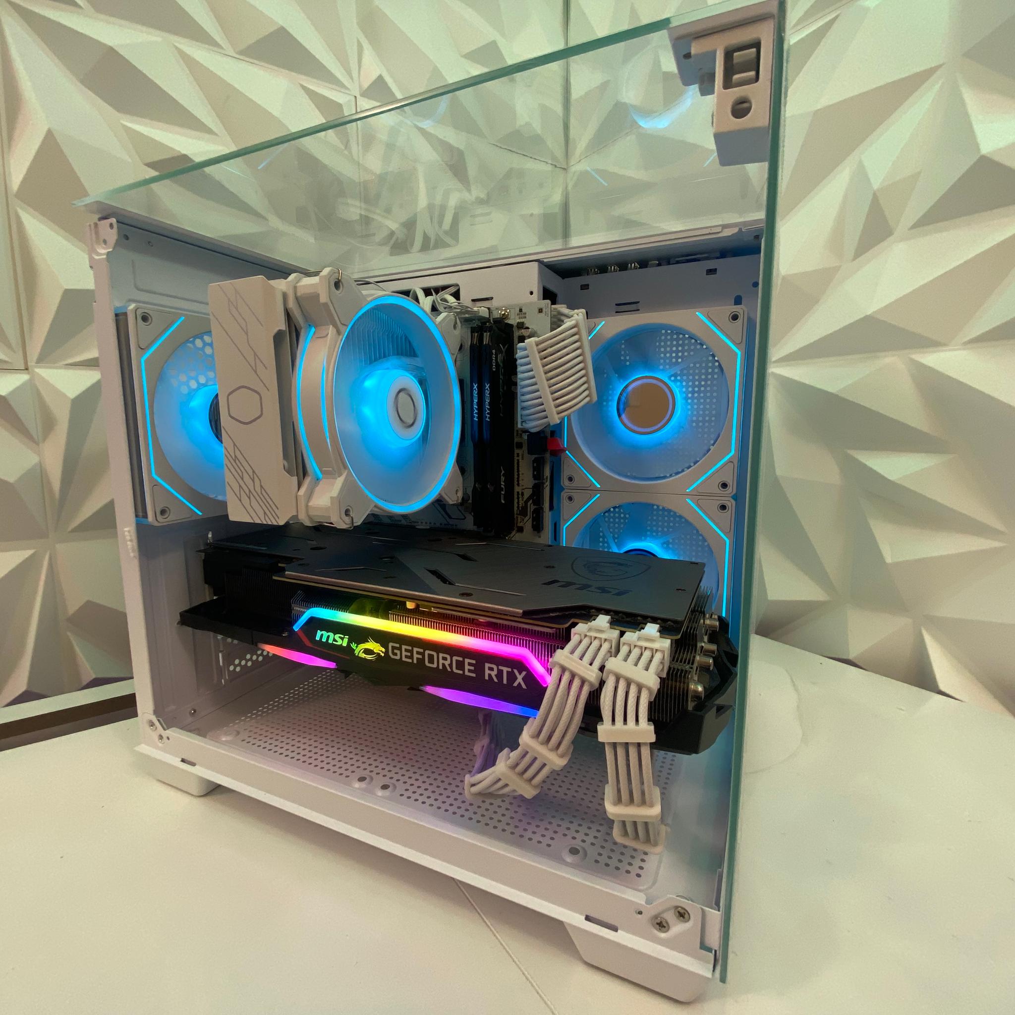 🎅🎅 White Elite Build – Ryzen 5 3600 + RTX 2080 8GB | 1080p/1440p High FPS Ready