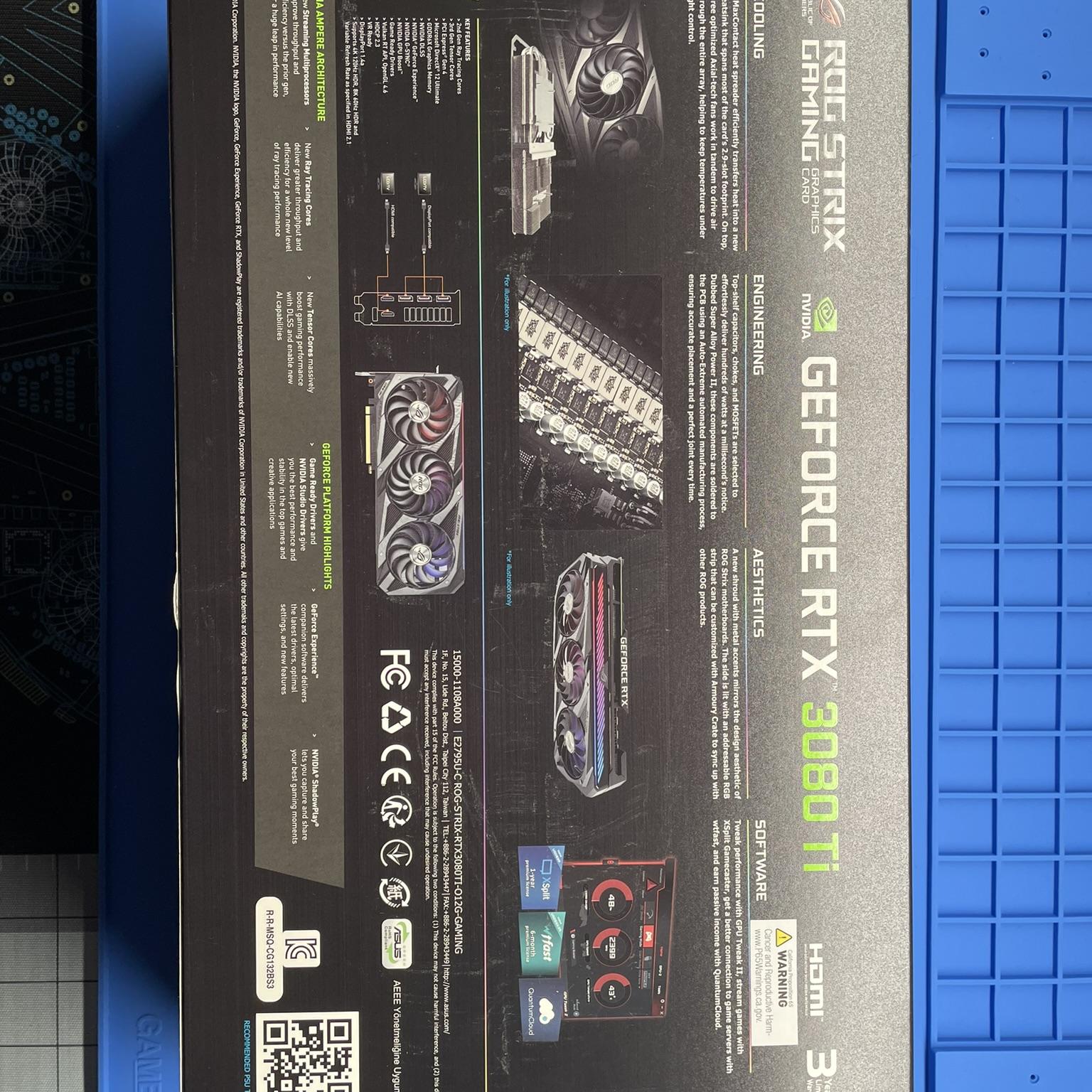 BNIB Sealed! ASUS RTX 3080 Ti ROG STRIX OC GAMING