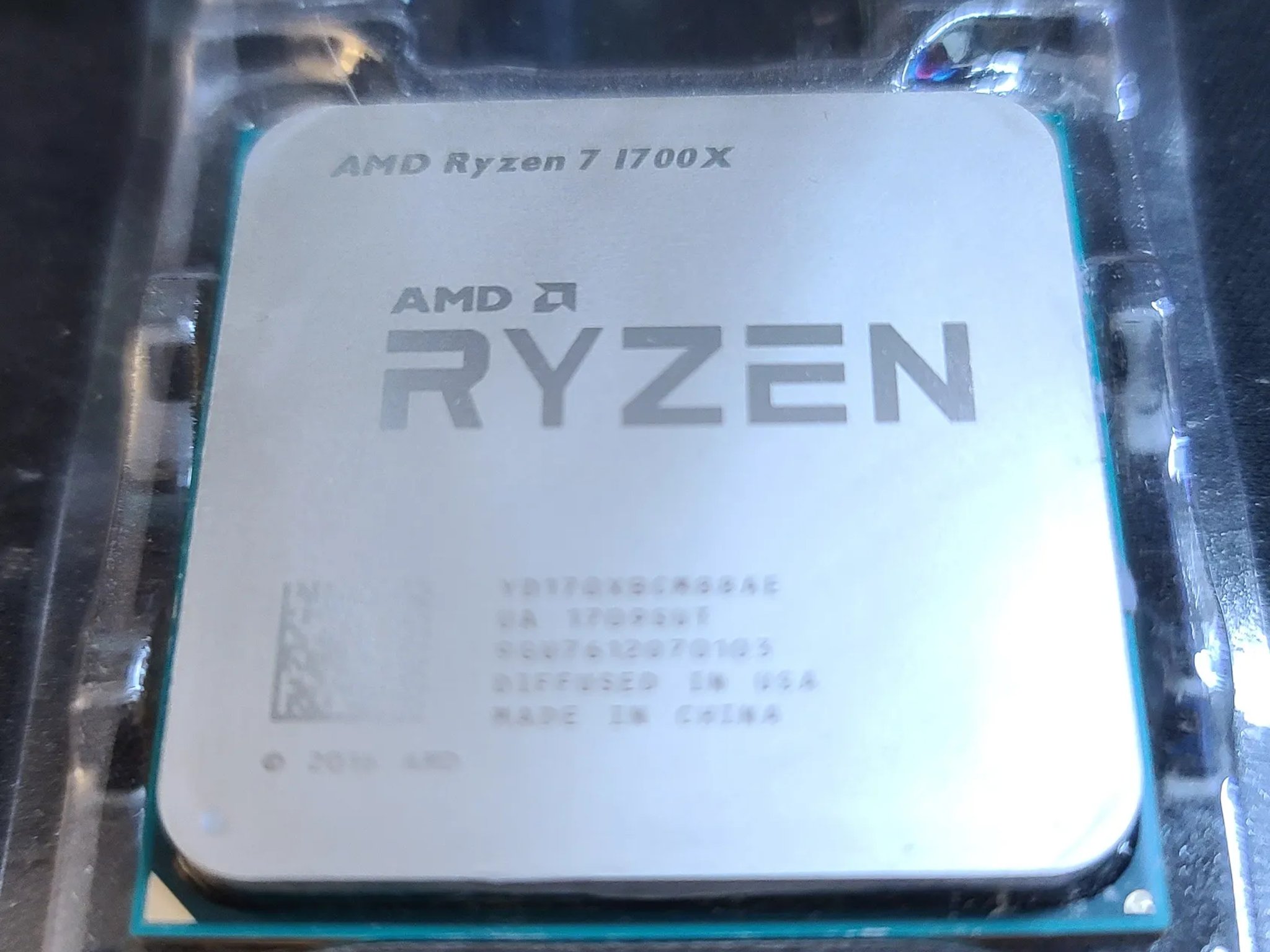 AMD Ryzen 7 1700X 8 core 16 Thread Processor CPU USED