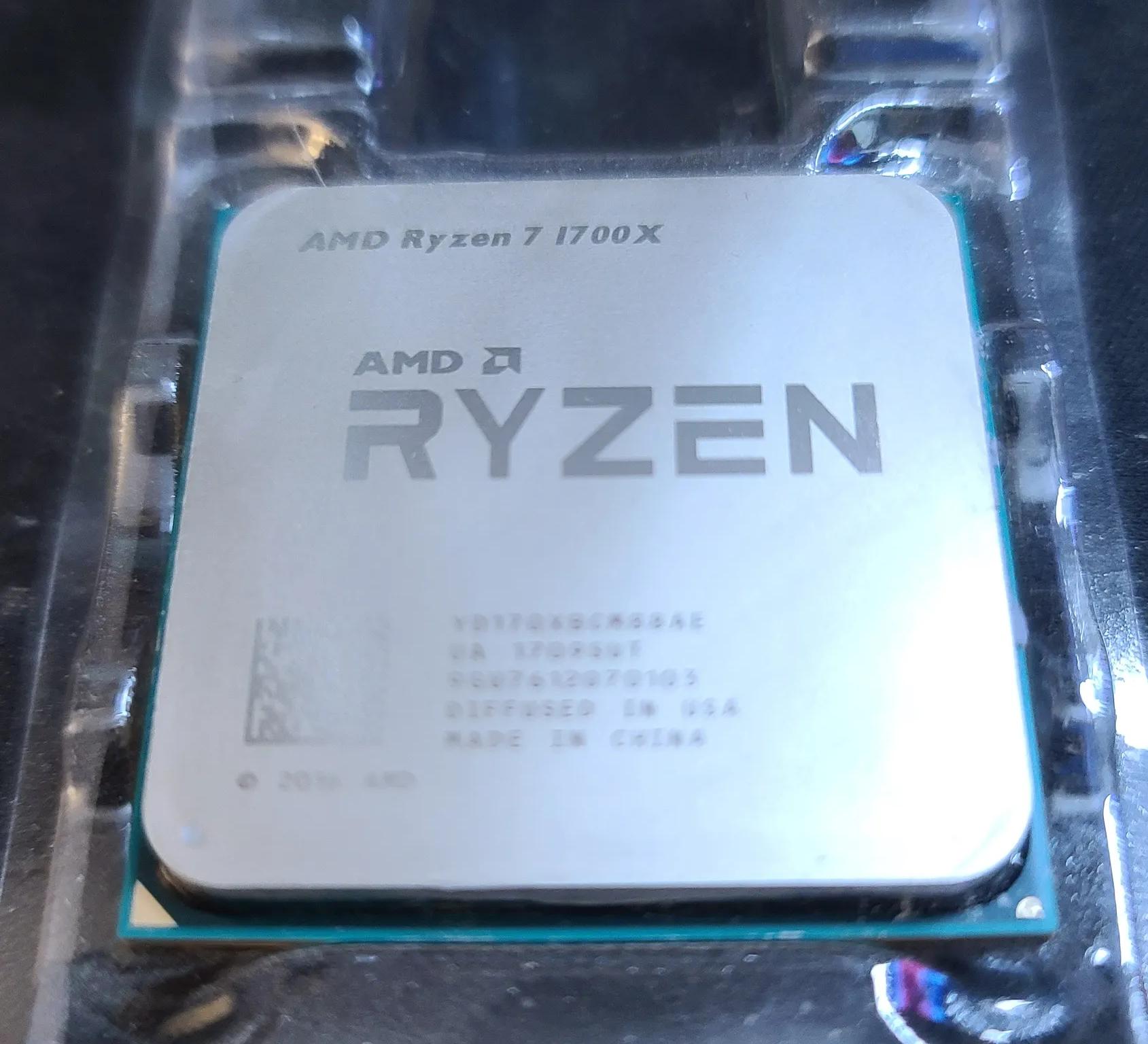 AMD Ryzen 7 1700X 8 core 16 Thread Processor CPU USED