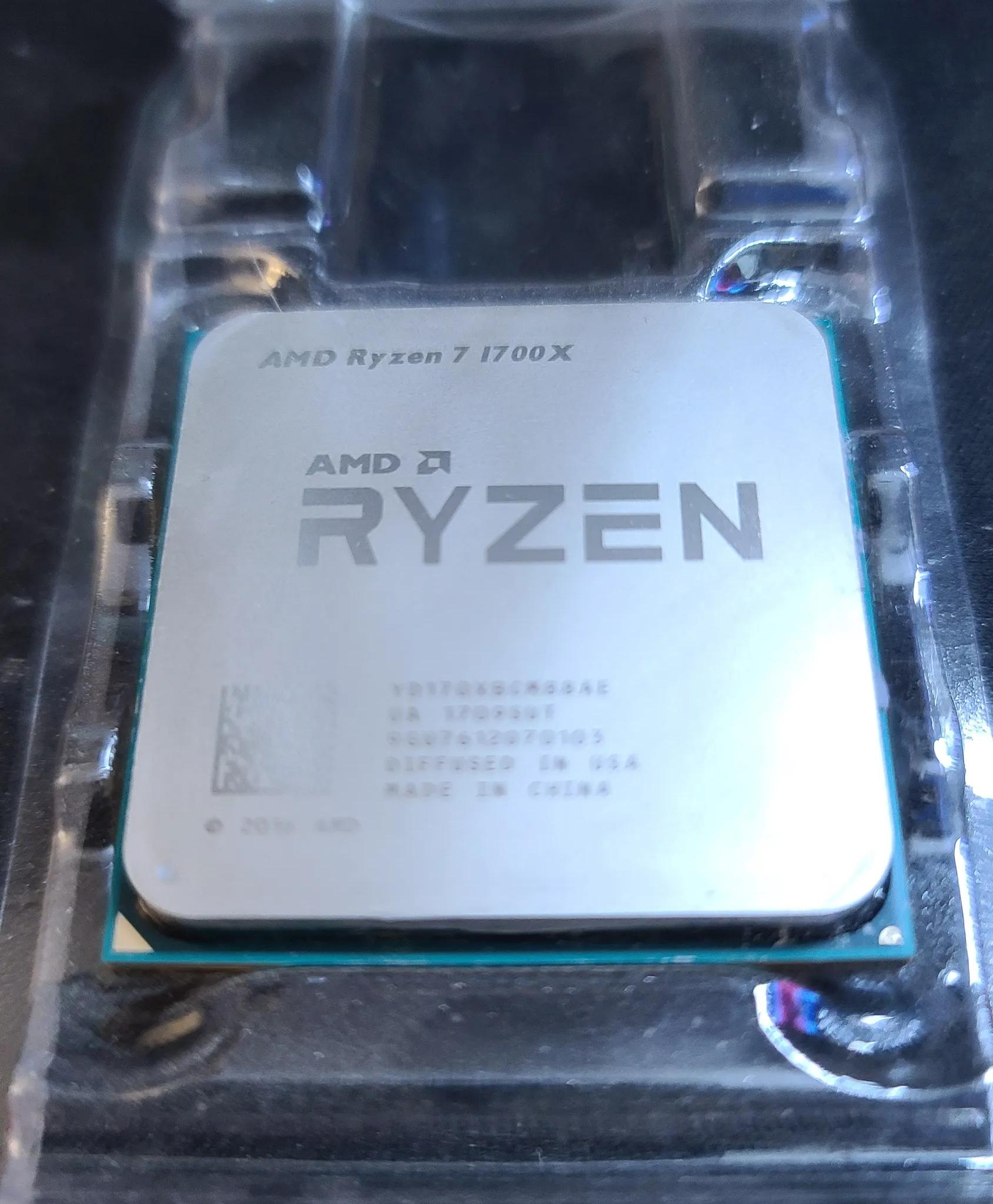 AMD Ryzen 7 1700X 8 core 16 Thread Processor CPU USED