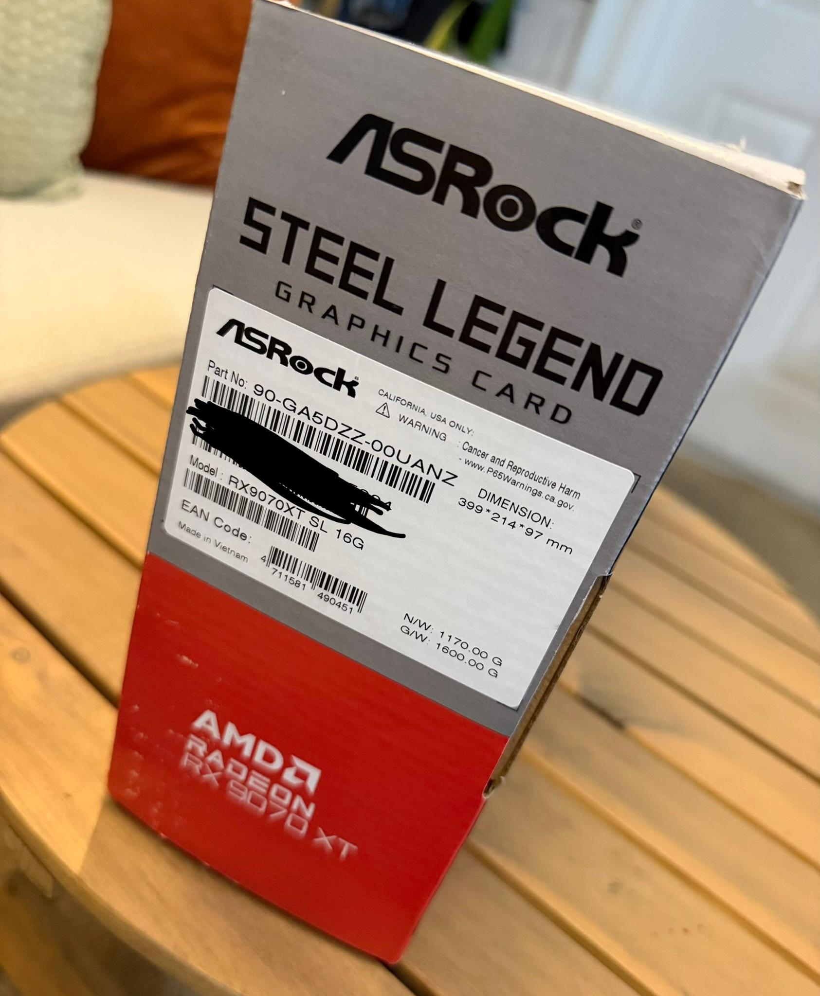 ASRock Steel Legend White RX 9070XT