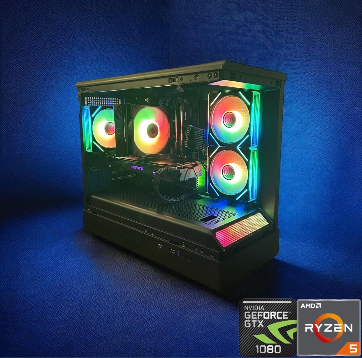 Gigabyte OC GTX 1080 | Ryzen 5 2600X | Black Gaming PC