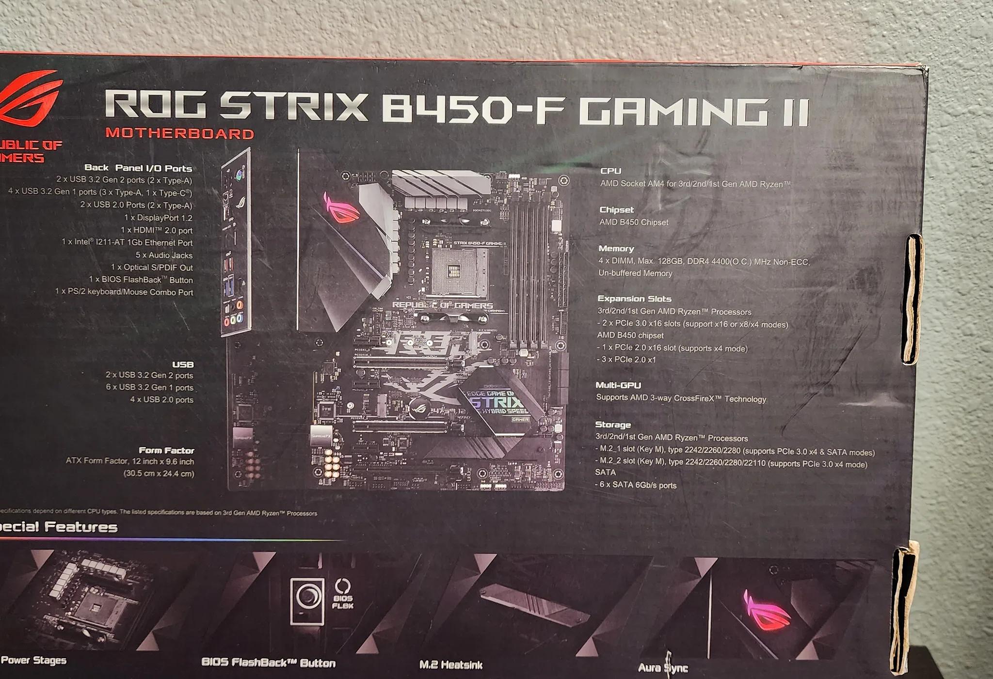 Asus B450-F Gaming Motherboard