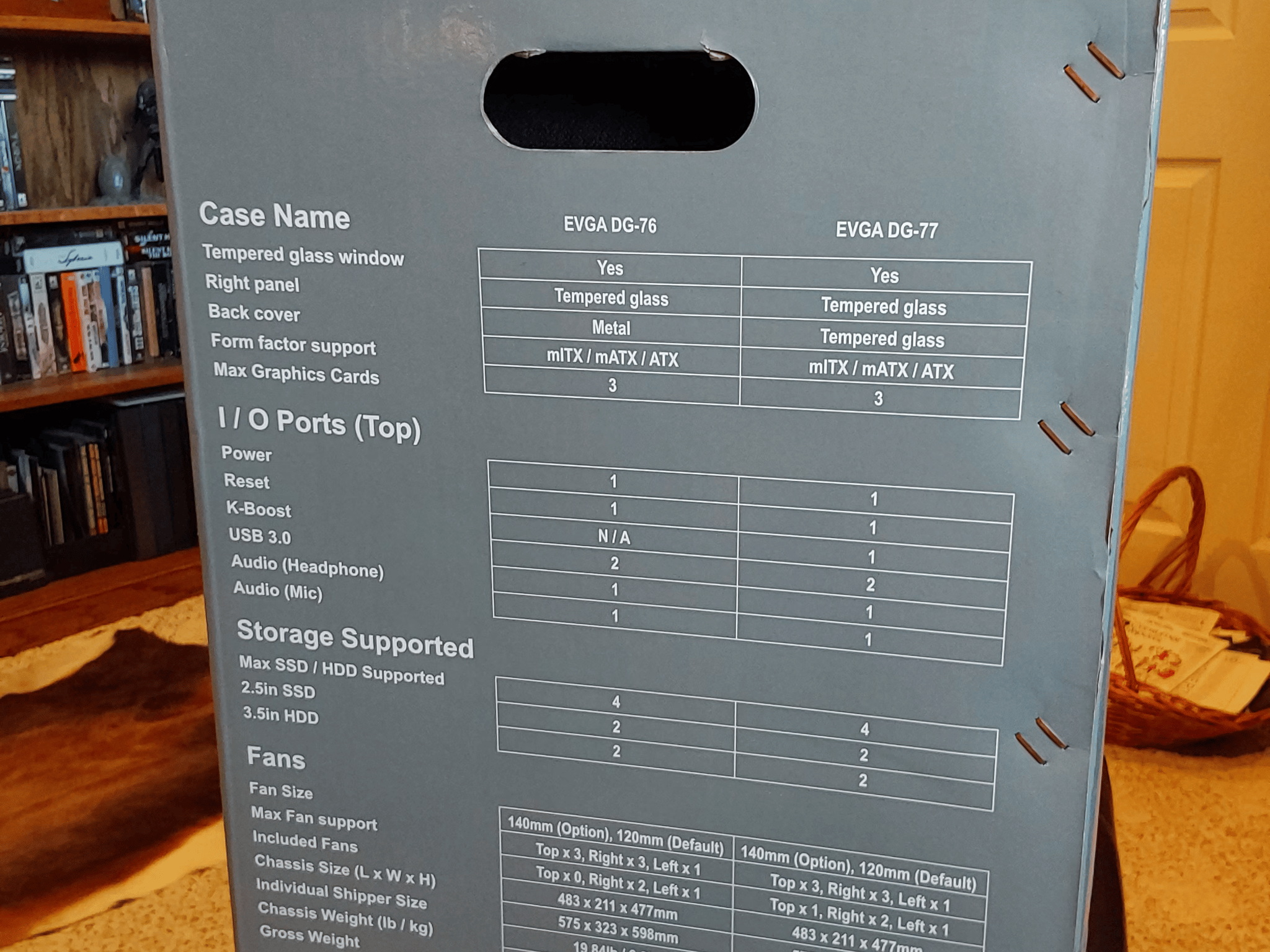 NEW EVGA DG-77 Matte Black Mid-Tower Gaming Case, Tempered Glass, Vertical GPU Mount, RGB, & K-Boost