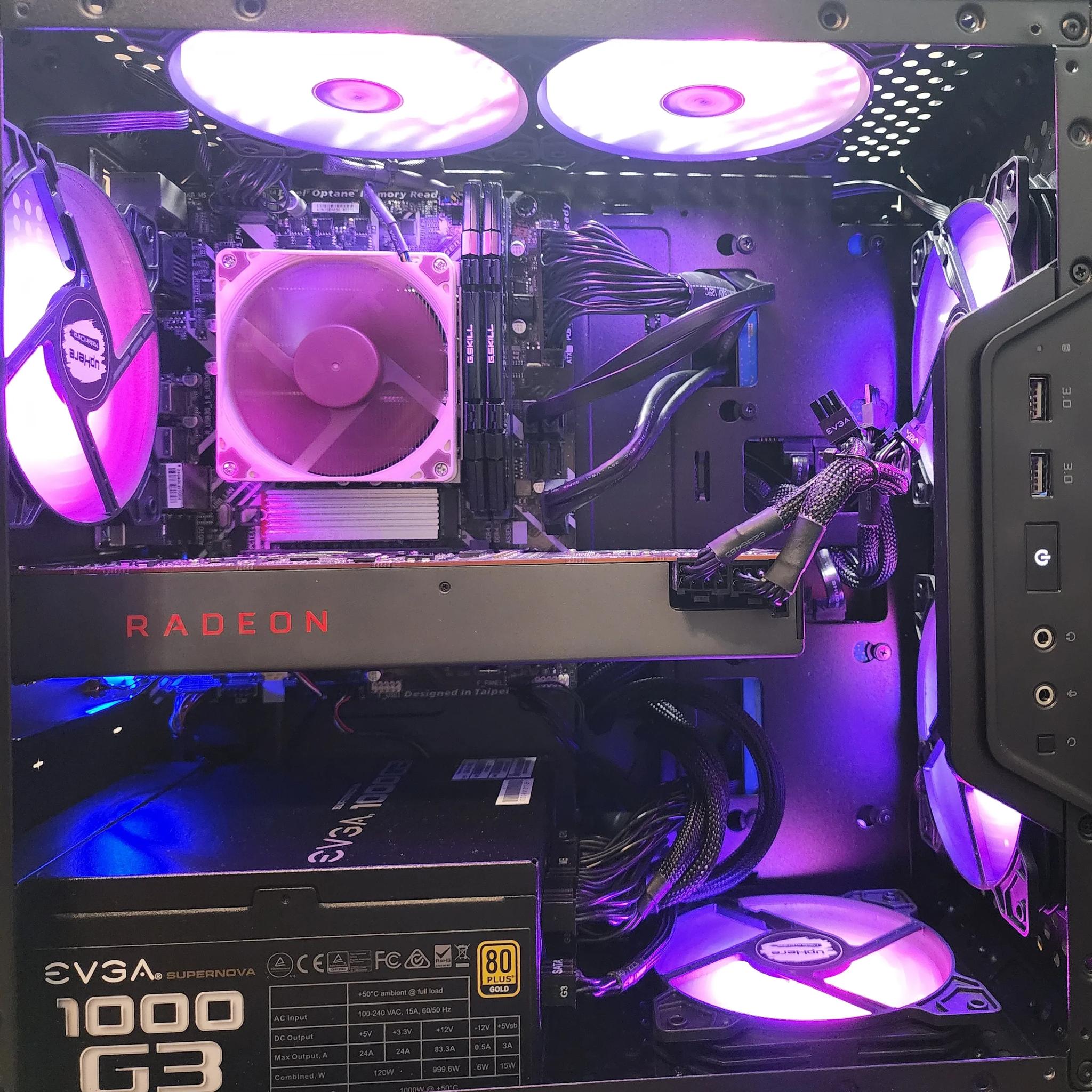 MSI AMD RX 5700 I7 9700 1000watt PSU 16GB DDR4 3200 NOS Build