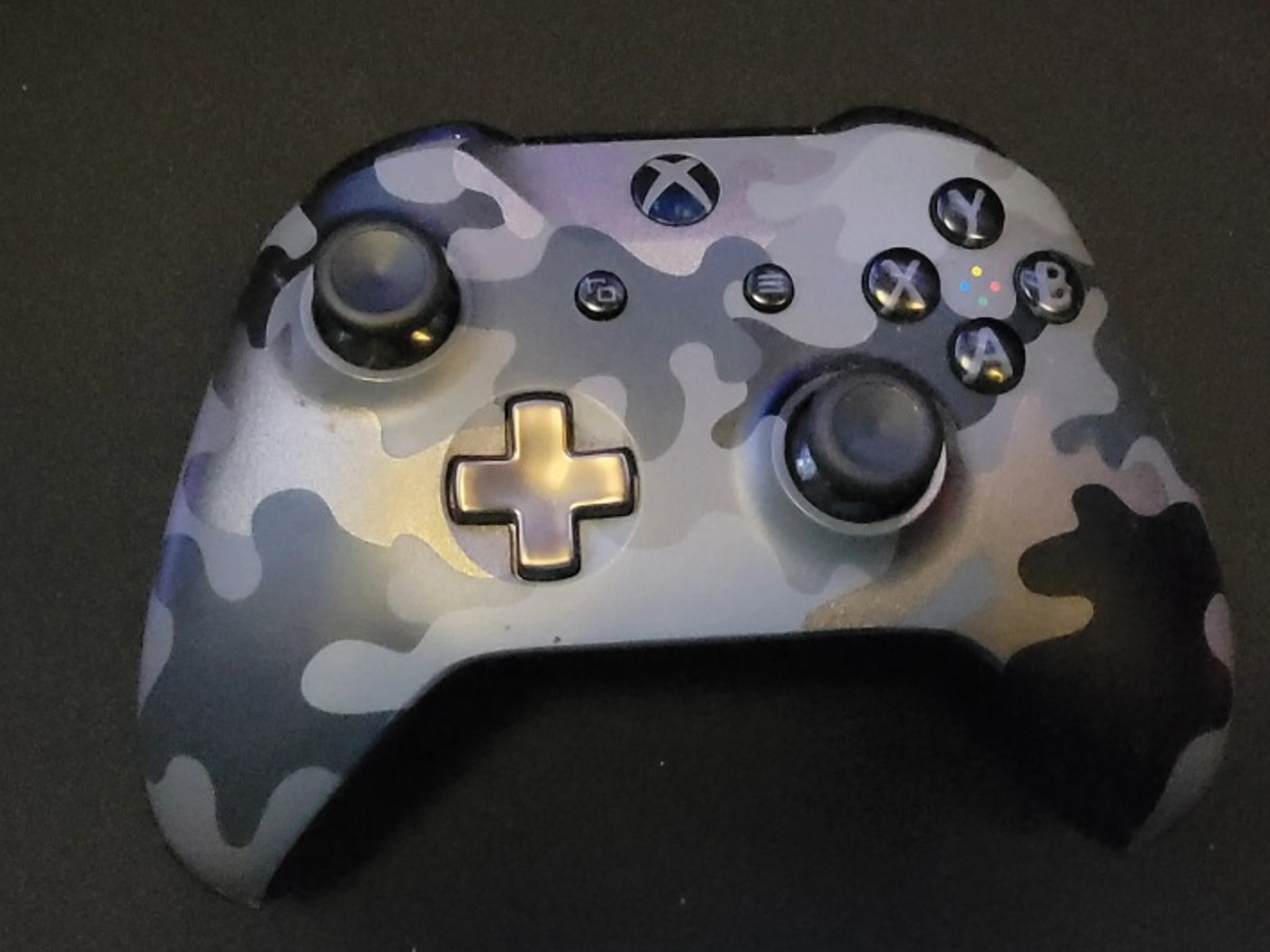Night Camo Xbox One Controller with Triger Locks & Grips