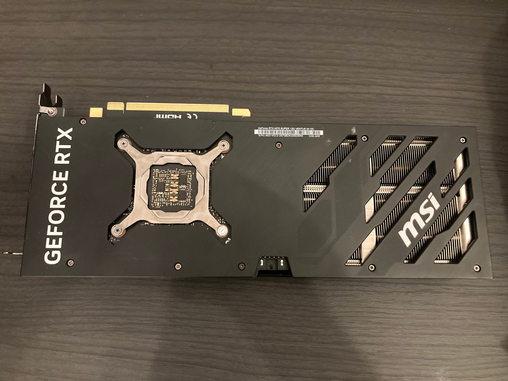 MSI VENTUS 3X OC GeForce RTX 4070 SUPER