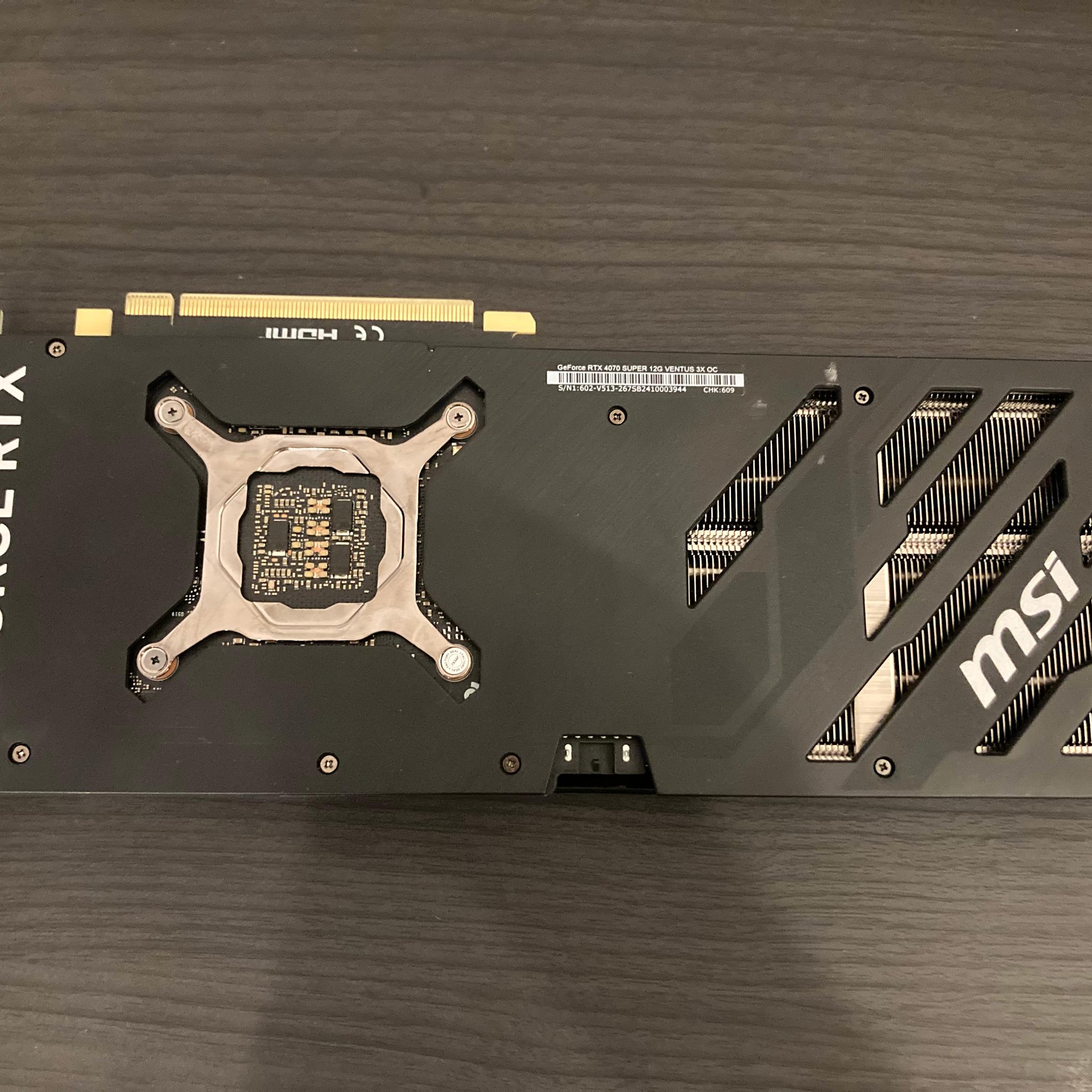 MSI VENTUS 3X OC GeForce RTX 4070 SUPER