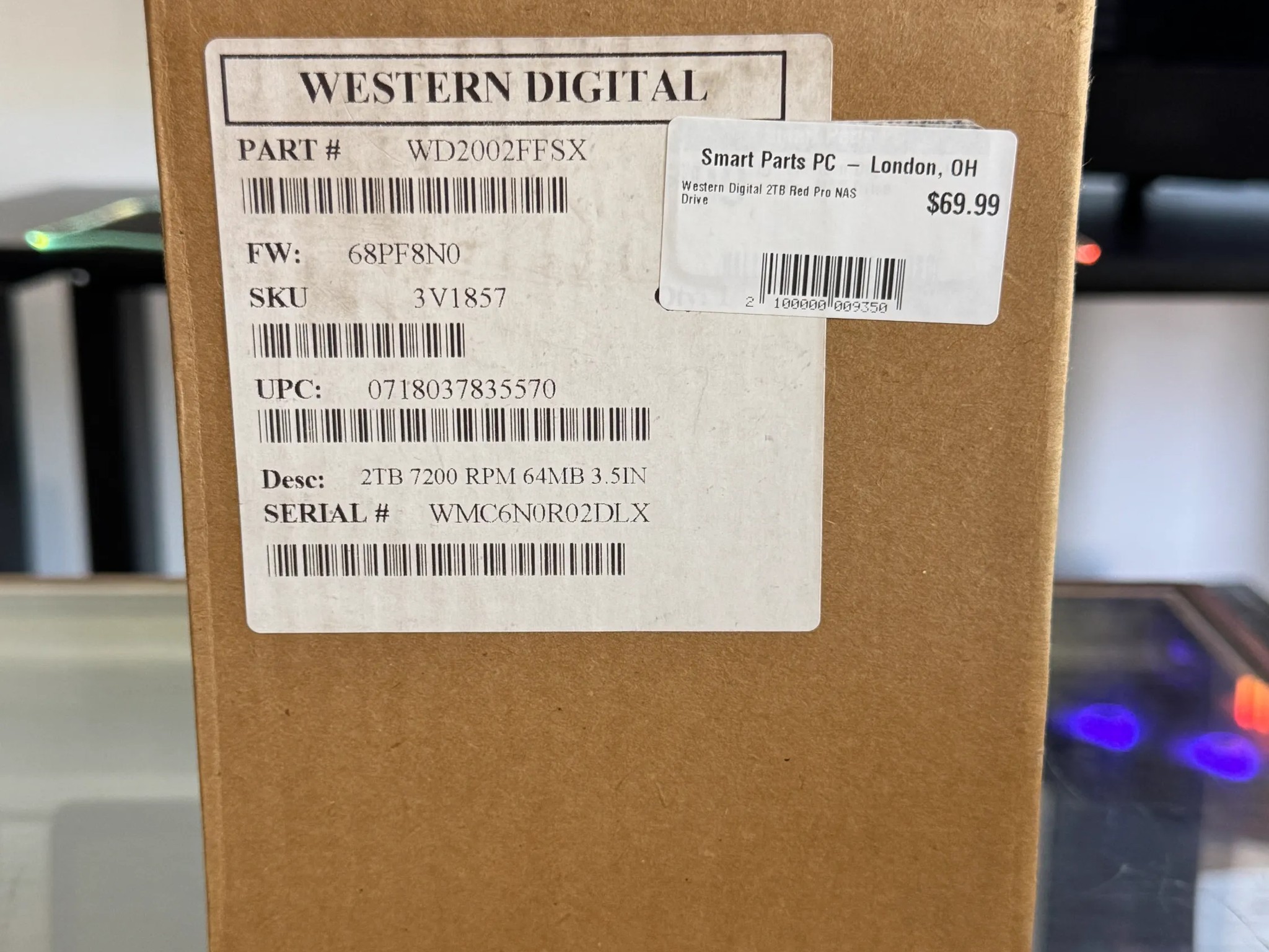 Western Digital 2TB Red Pro NAS 3.5" Hard Drive - Brand New