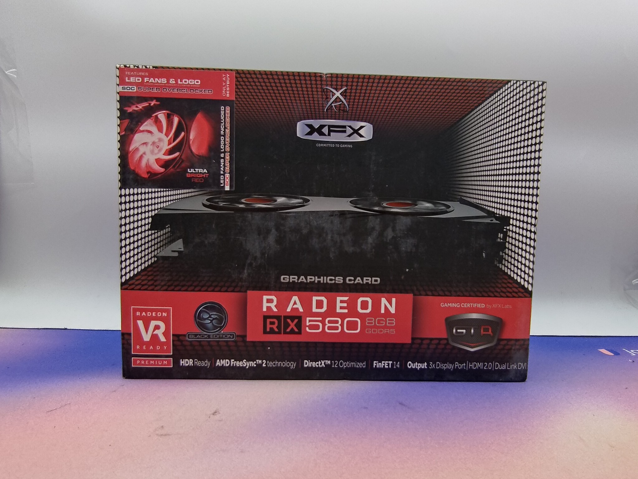 XFX RX 580 Black Edition RGB Fans