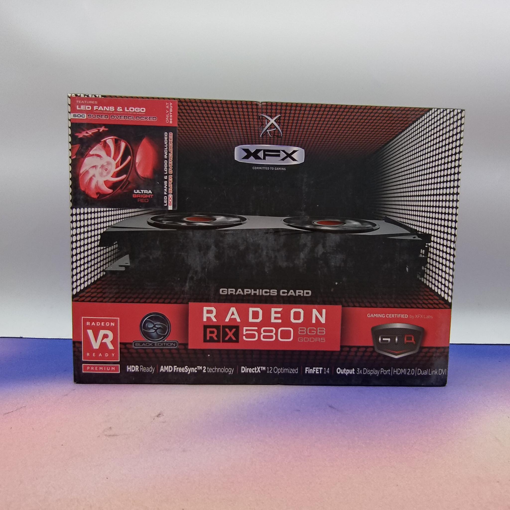 XFX RX 580 Black Edition RGB Fans