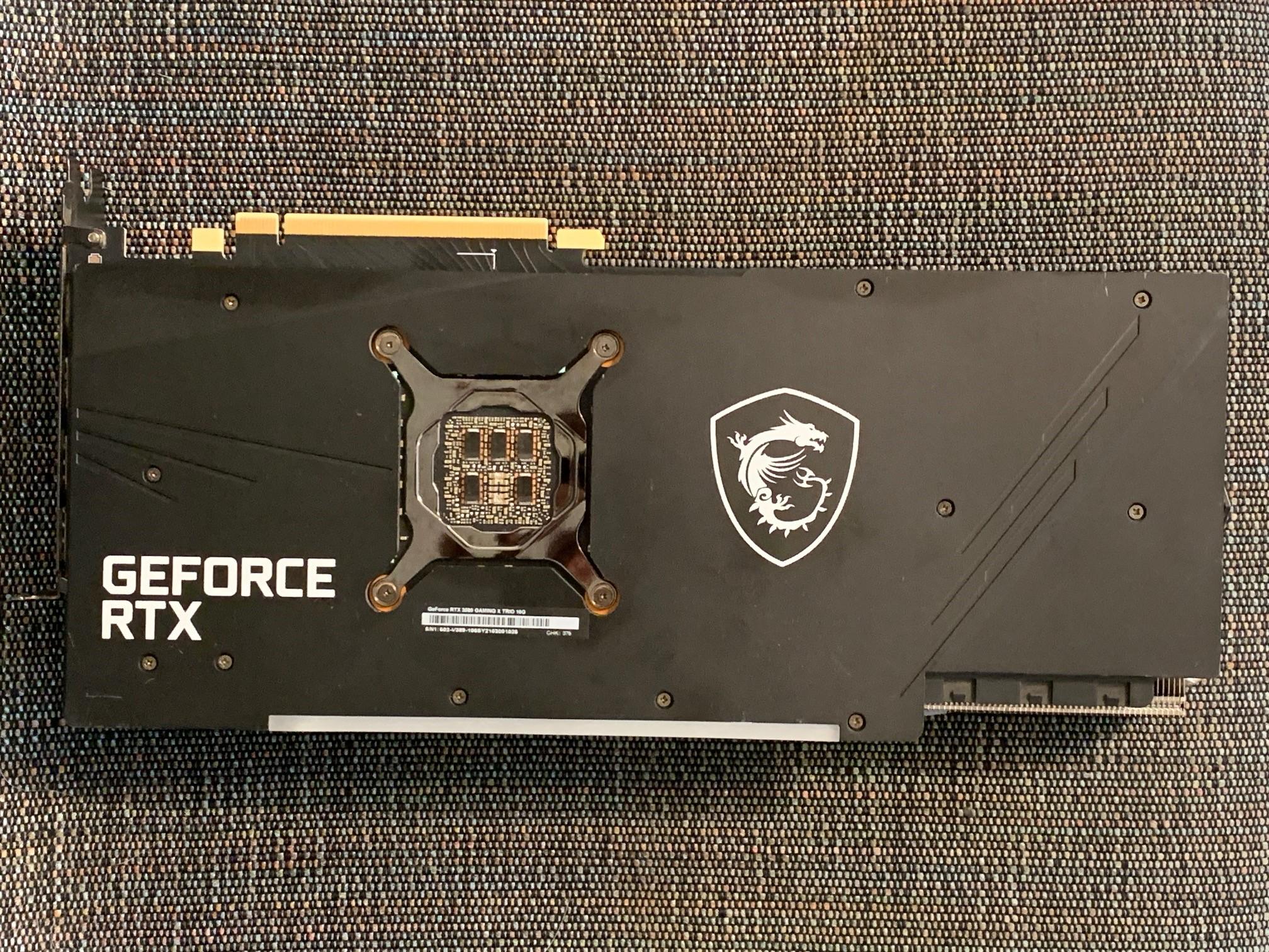 MSI GeForce RTX 3080 GAMING X TRIO 10GB GDDR6X Graphics Card, Used