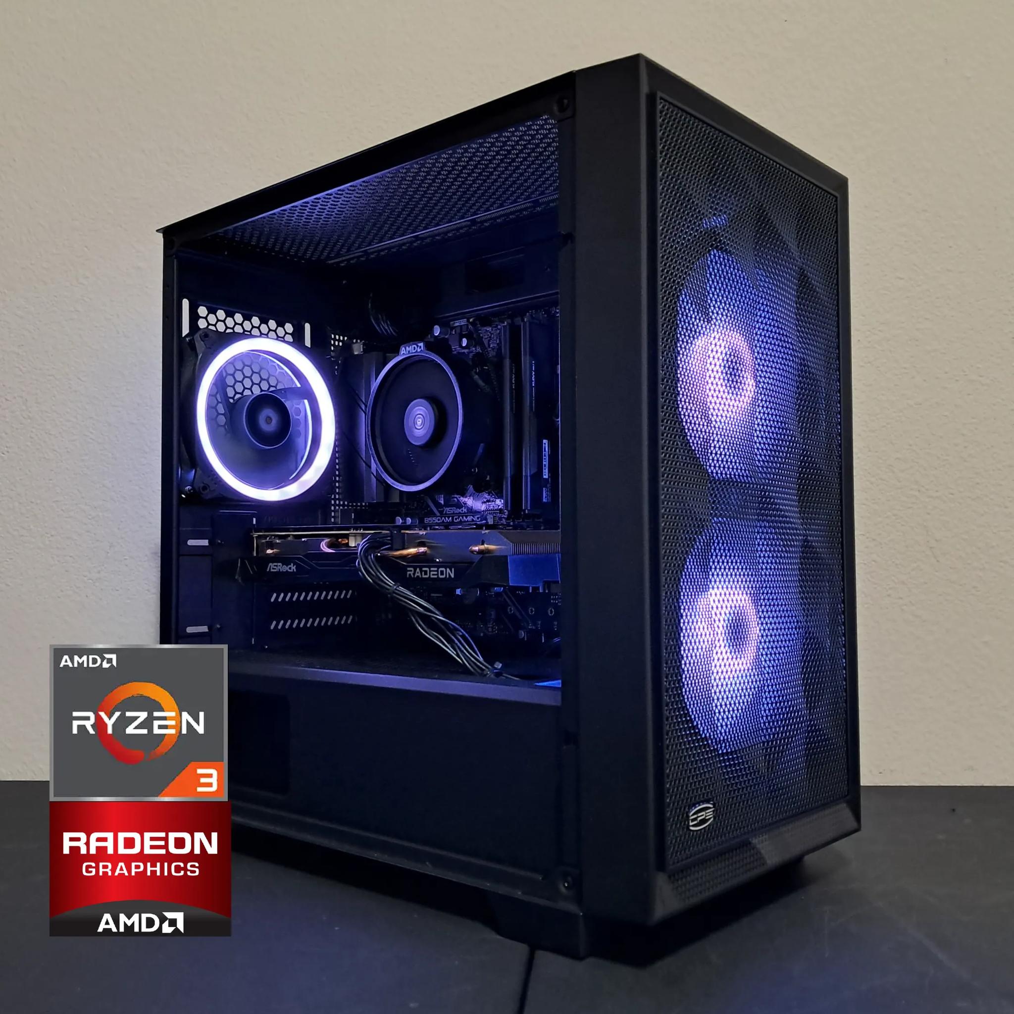 🔴AMD All-In🔴 Full PCIe 4.0 | Radeon RX 6600 | Ryzen 3 3100 (3.6-3.9GHz) | 1TB SSD | 16GB DDR4