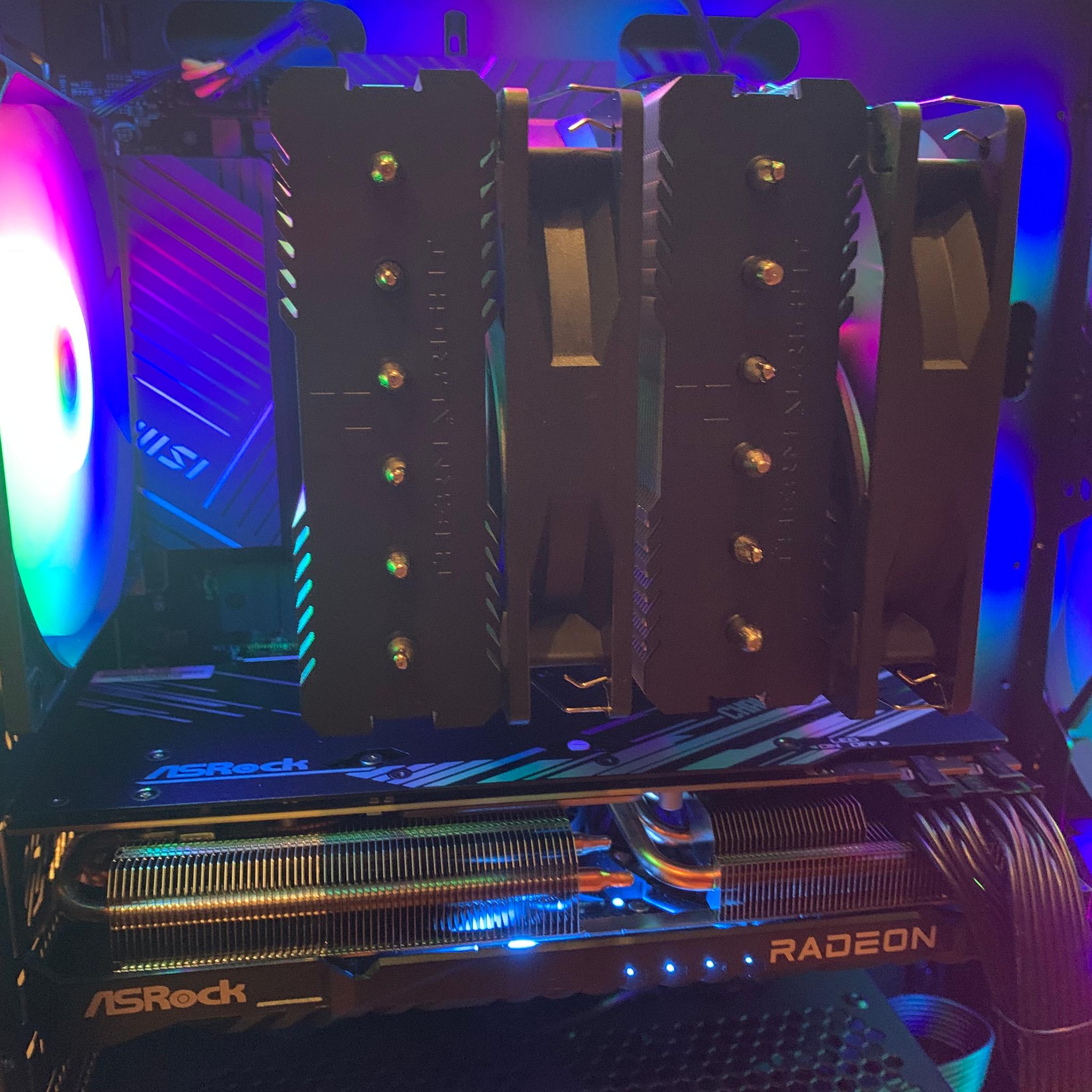 NEW i5 12600KF RX 7800XT MID-RANGE CUSTOM GAMING PC 16GB RAM RGB LIGHTS 1TB SSD WINDOWS 10 WIFI