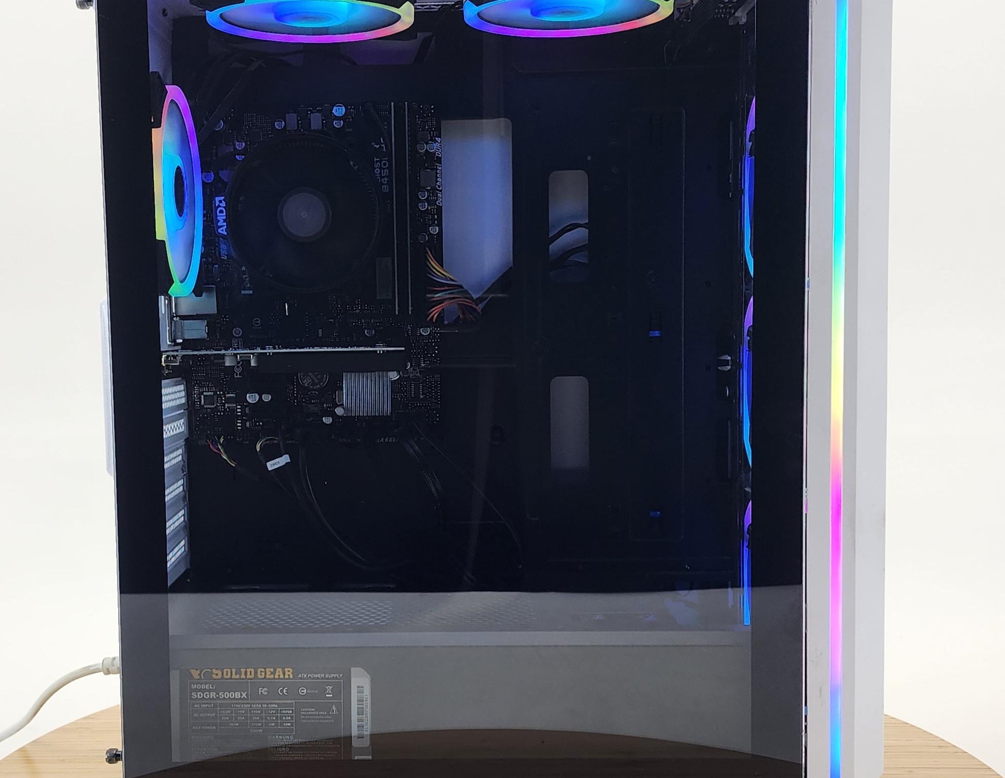 Gaming PC Ryzen 5 3600 16GB RAM 256GB SSD + 1TB HDD GT 1030 2GB Win11 Computer