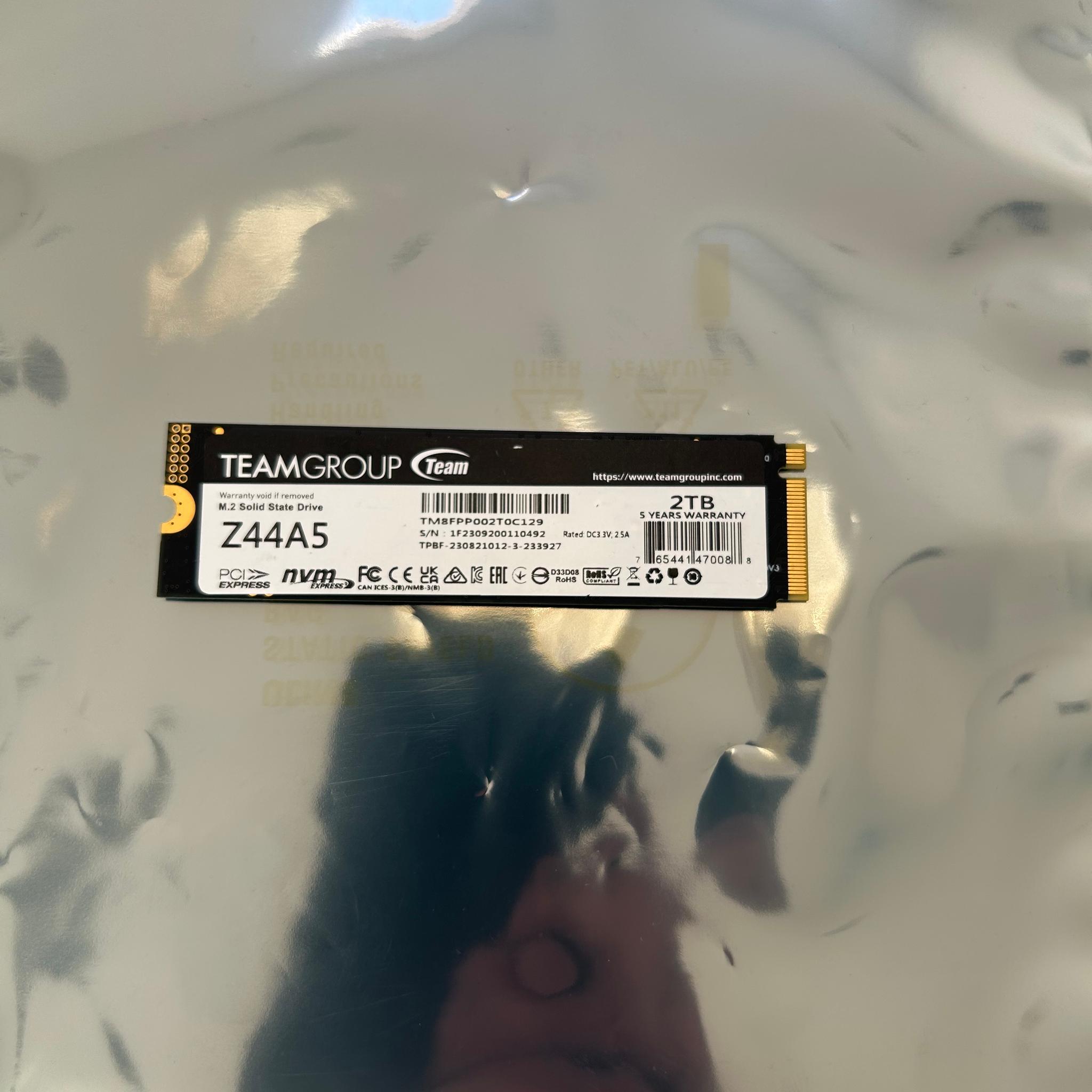T‑Force Z44A5 2 TB PCIe Gen4 NVMe SSD