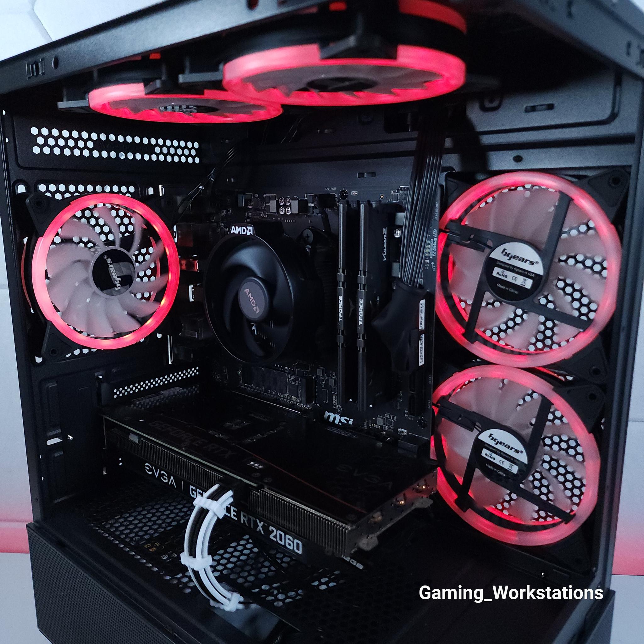 ❤️RTX 2060 12G || Ryzen 5 5500 || 16GB 3200MHz || 1TB M.2 SSD || 1080p Gaming Computer