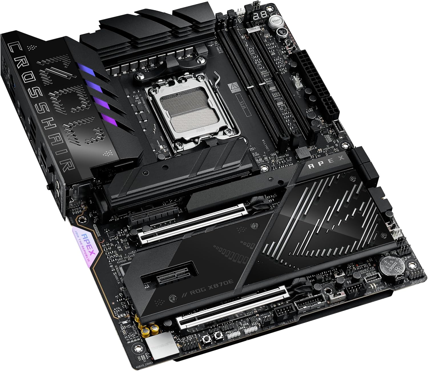 ASUS ROG CROSSHAIR X870E APEX AMD X870E AM5 DDR5 ATX Desktop Motherboard