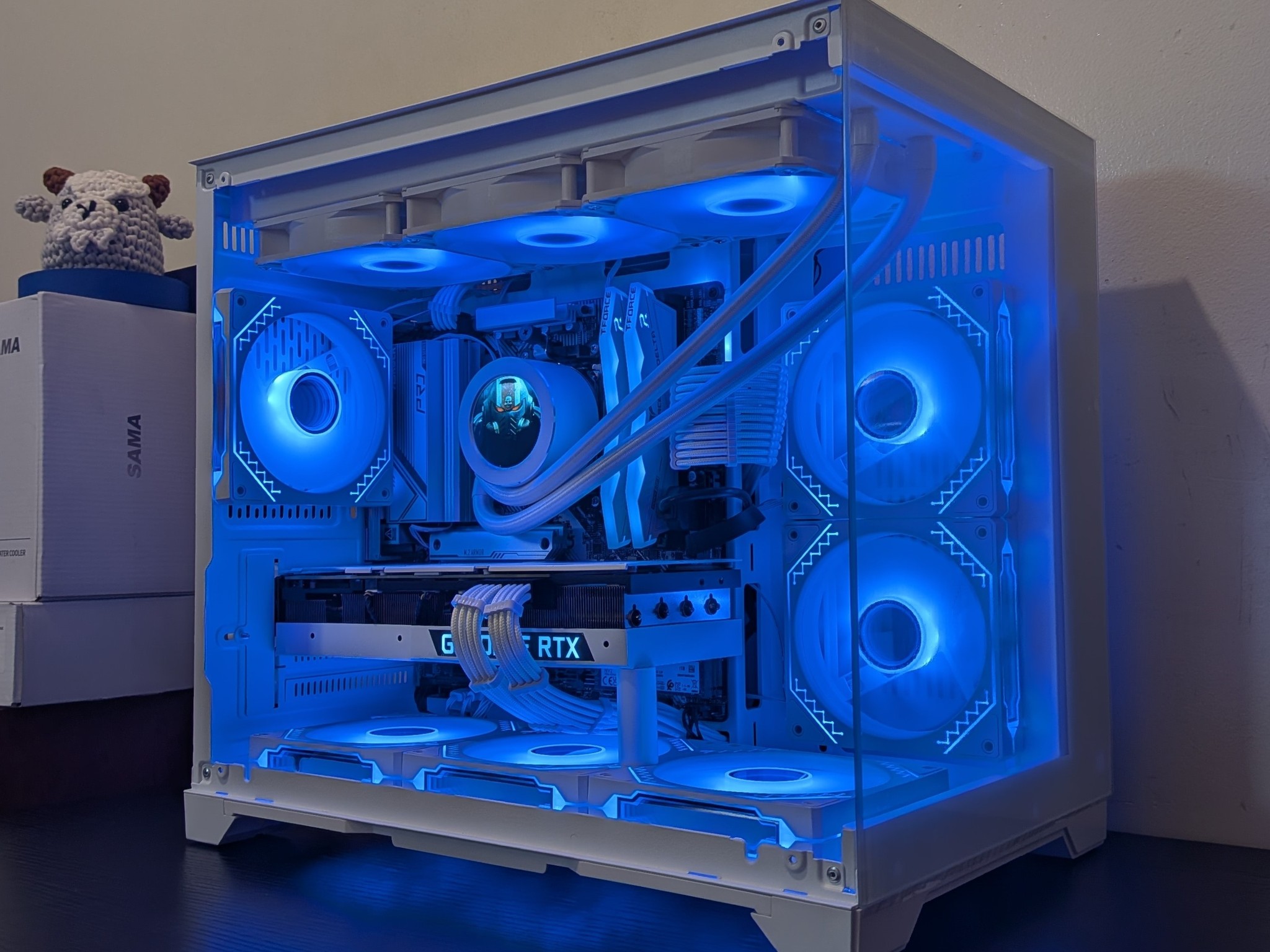 🔥🦢 White Gaming PC | RTX 3080 | Ryzen 7600X | 1TB SSD | 32GB RAM | WiFi 6 & Bluetooth 🦢🔥