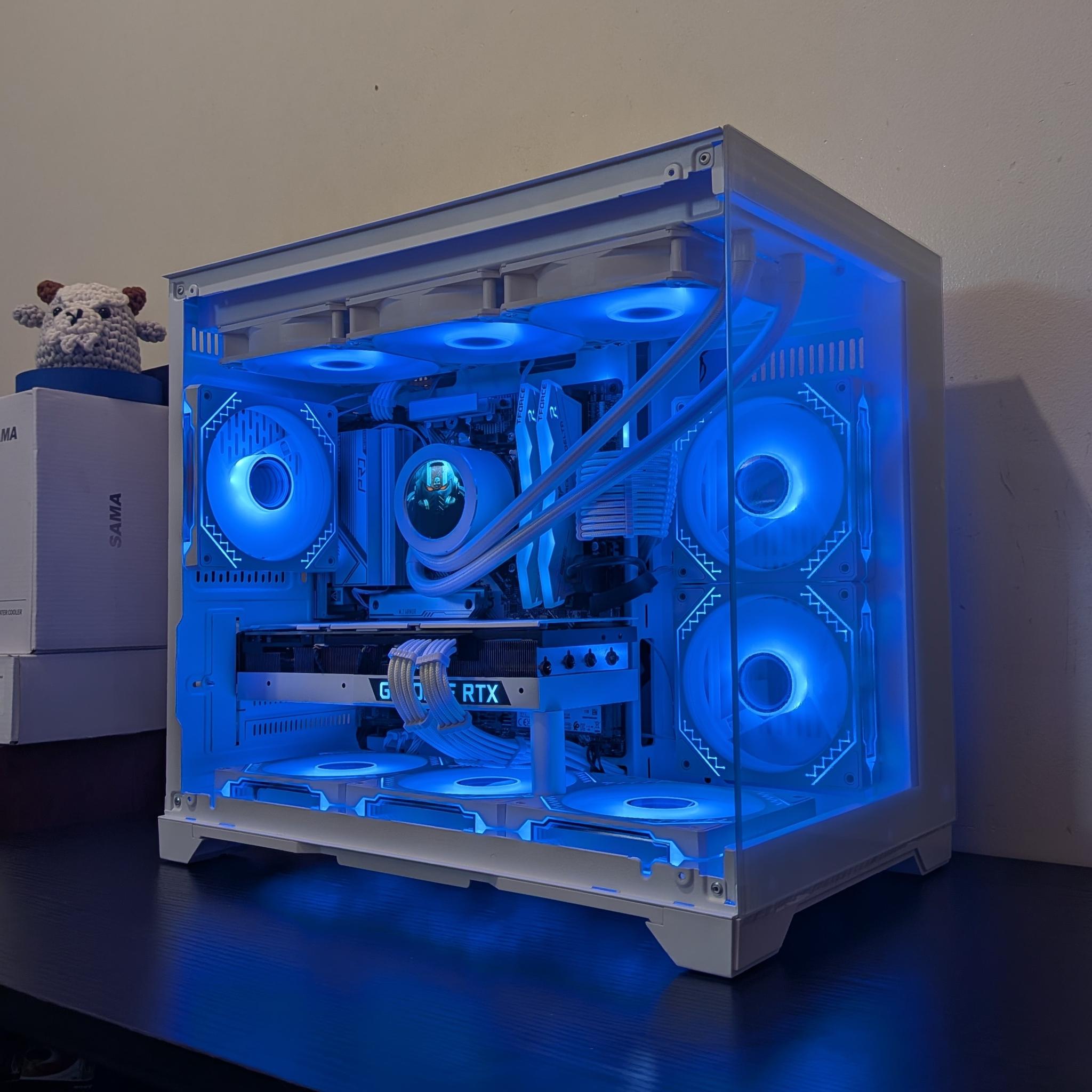 🔥🦢 White Gaming PC | RTX 3080 | Ryzen 7600X | 1TB SSD | 32GB RAM | WiFi 6 & Bluetooth 🦢🔥