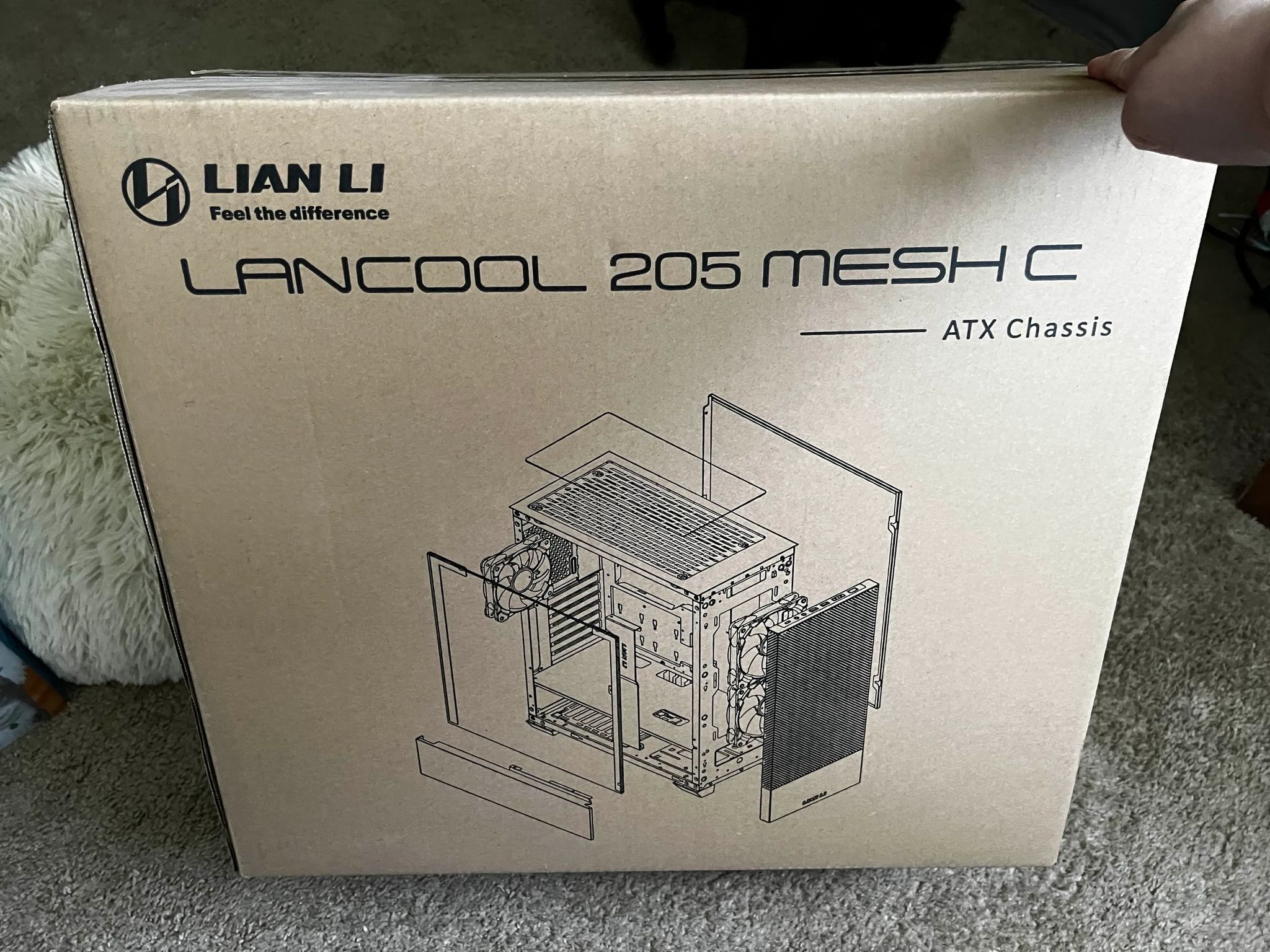 Lian Li Lancool 205 Mesh Type C Tempered Glass ATX Mid-Tower Computer Case - Pink