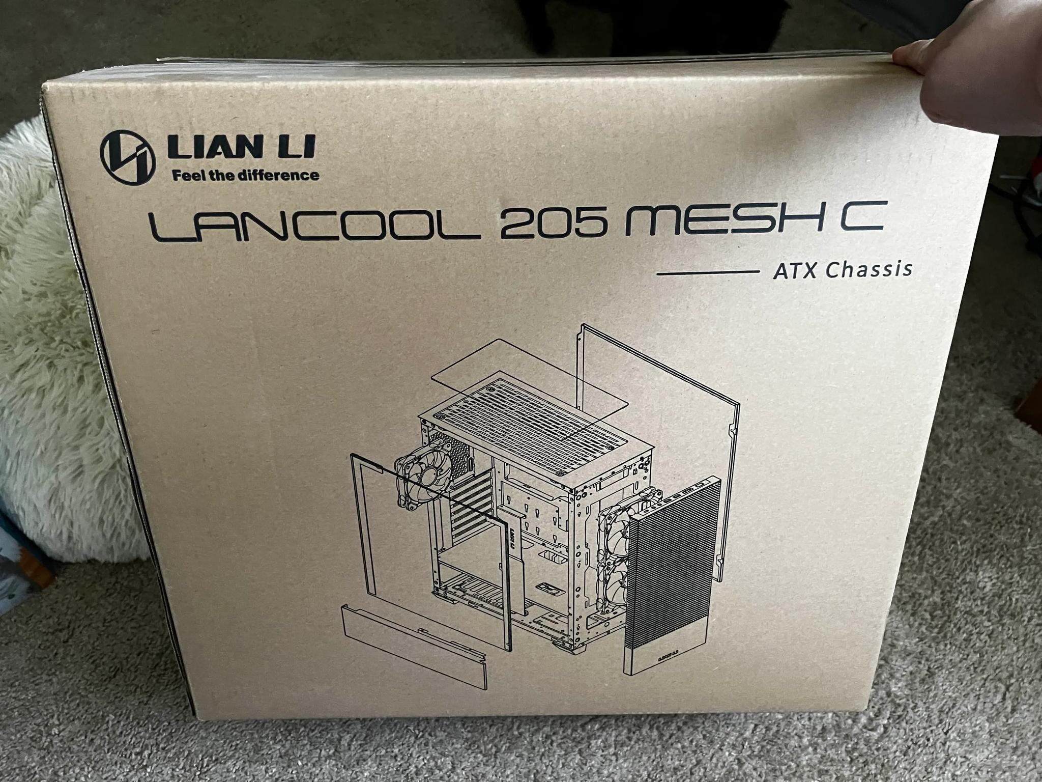 Lian Li Lancool 205 Mesh Type C Tempered Glass ATX Mid-Tower Computer Case - Pink