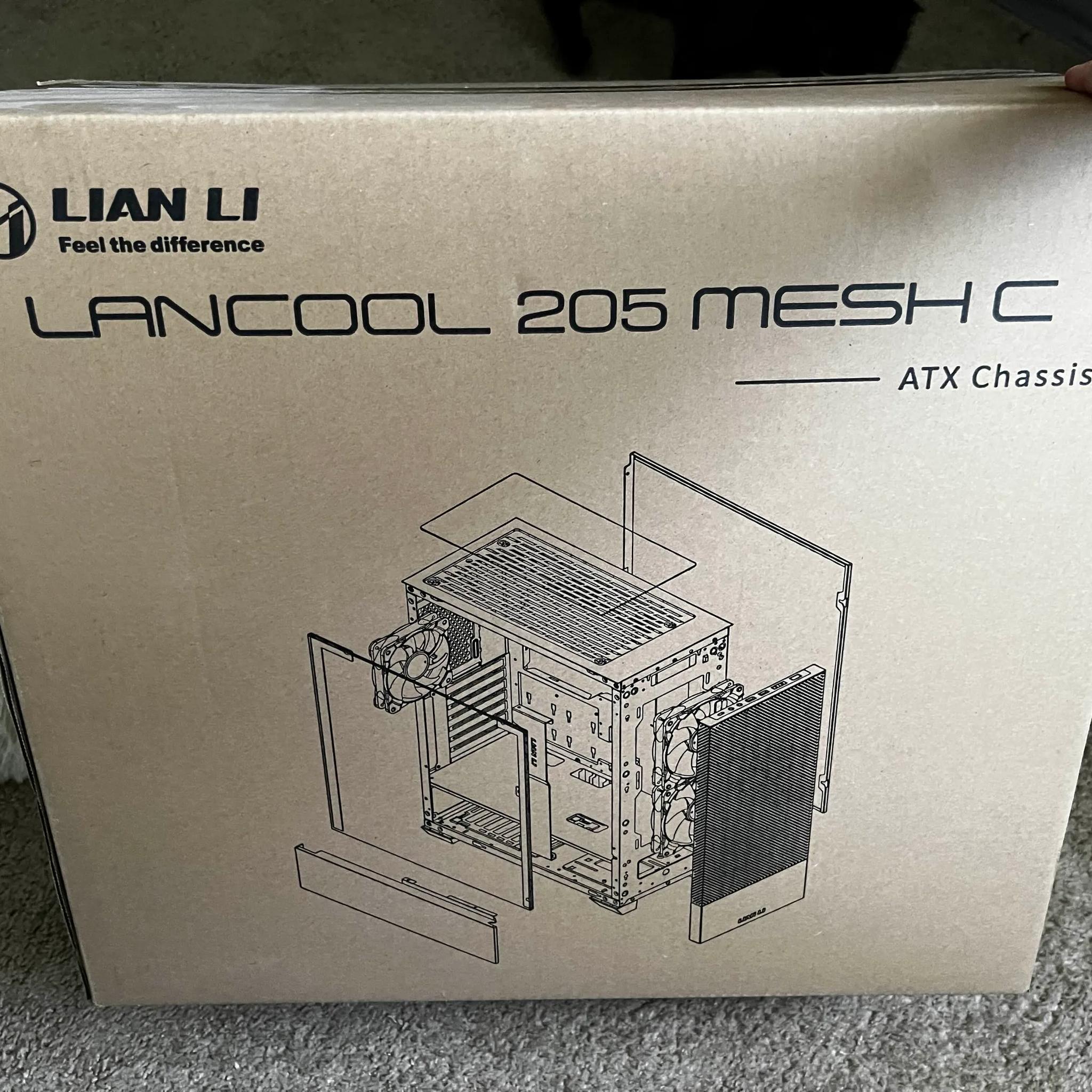 Lian Li Lancool 205 Mesh Type C Tempered Glass ATX Mid-Tower Computer Case - Pink