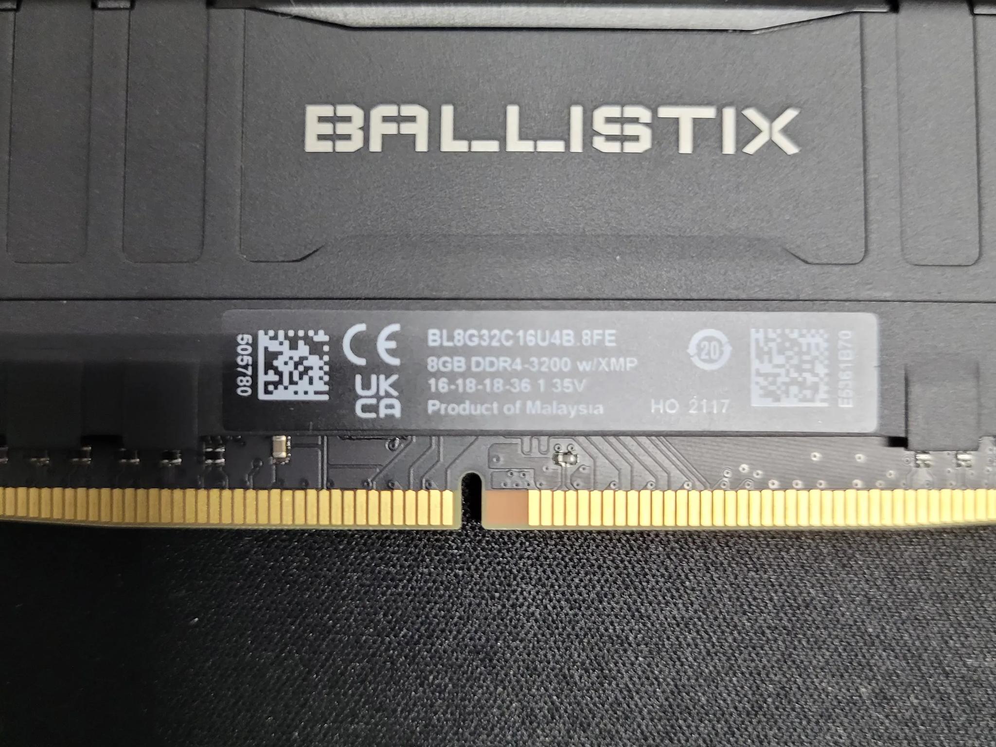 Crucial Ballistix 16gb DDR4