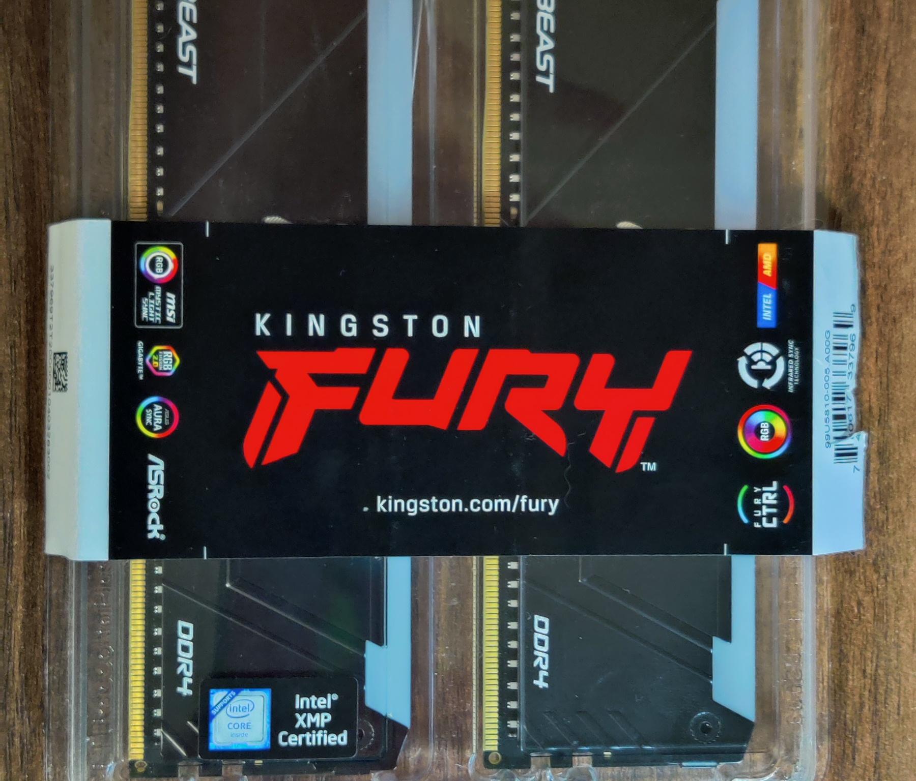 32GB DDR4 3200 Kingston FURY Beast RGB