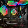 Awesome Black Custom 1080p Ultra Gaming PC: RTX 5060, 1Tb NVMe, 16GB DDR4, AIO, 8 Case Fans