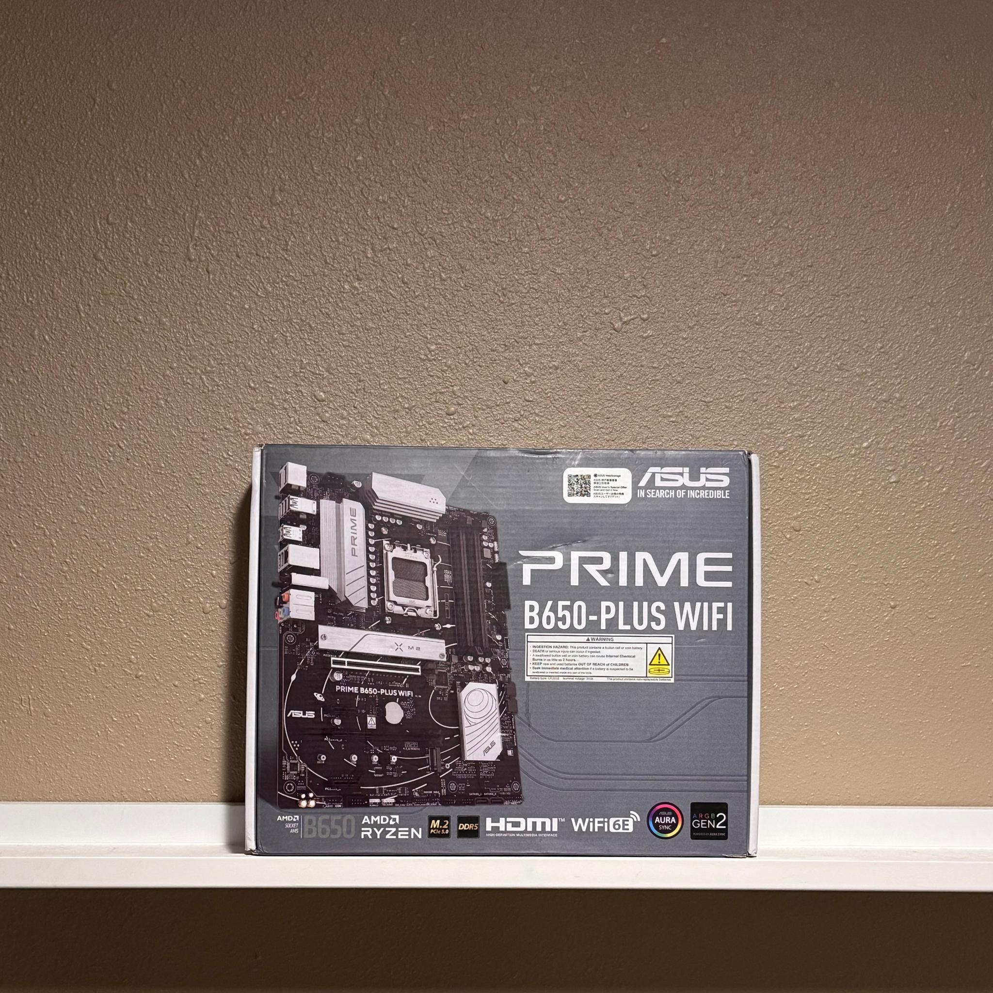 *NEW* ASUS PRIME B650-PLUS WIFI AMD B650 AM5 Ryzen™ Desktop 9000 8000 & 7000 ATX motherboard