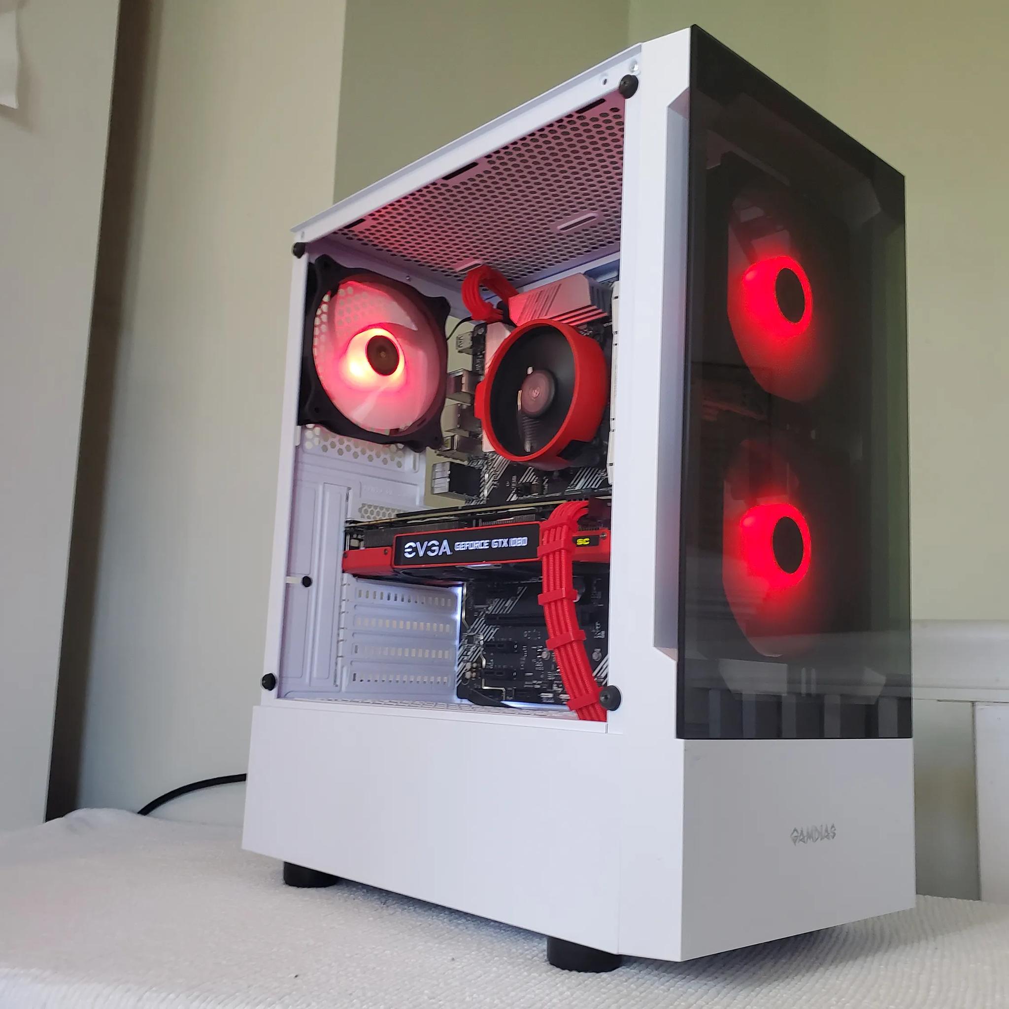Red Ryzen 5 / GTX 1080 build
