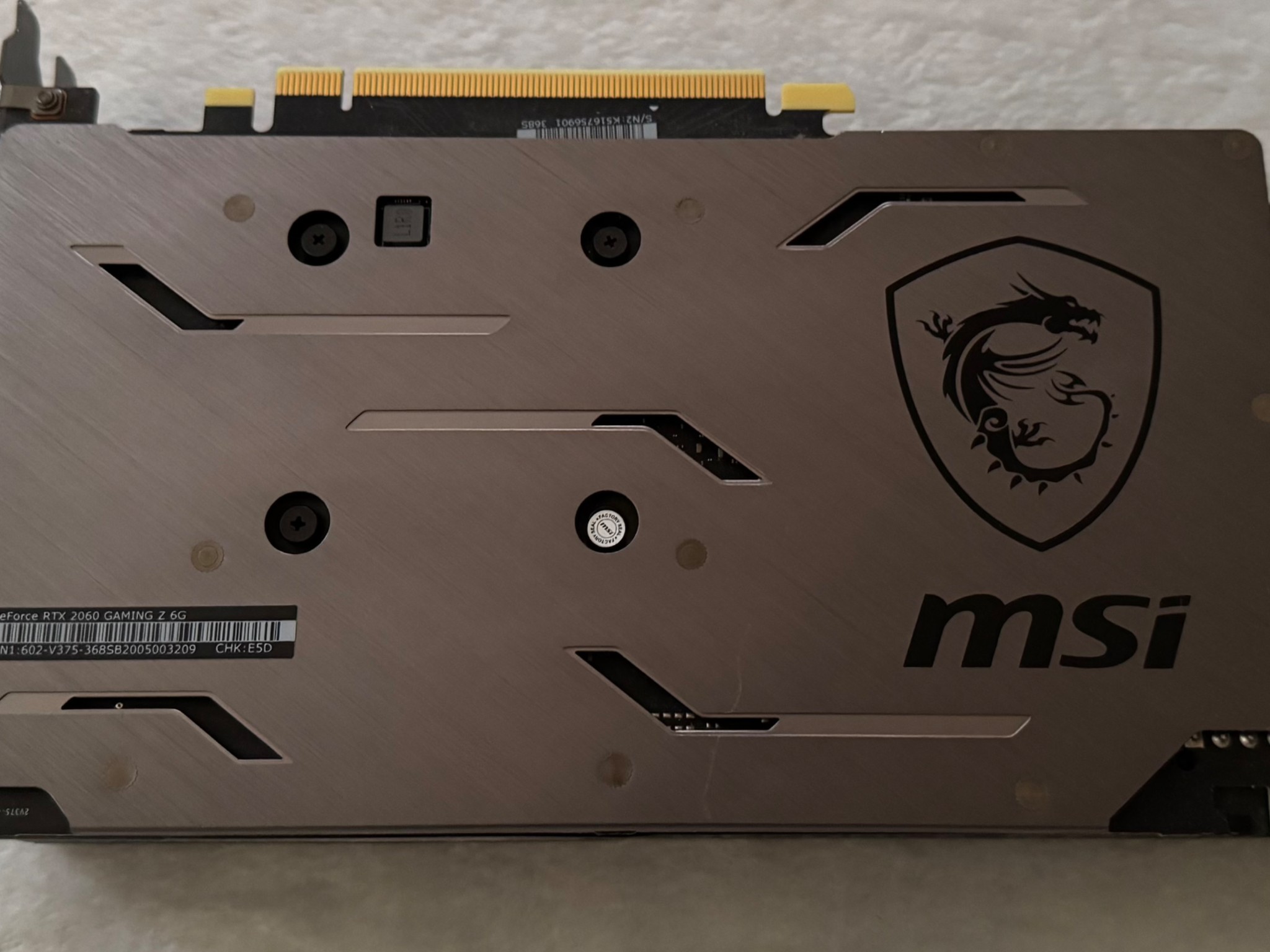 MSI GeForce RTX 2060 6GB GDDR6 GPU - Ray Tracing, VR Ready, High Performance Gaming Card