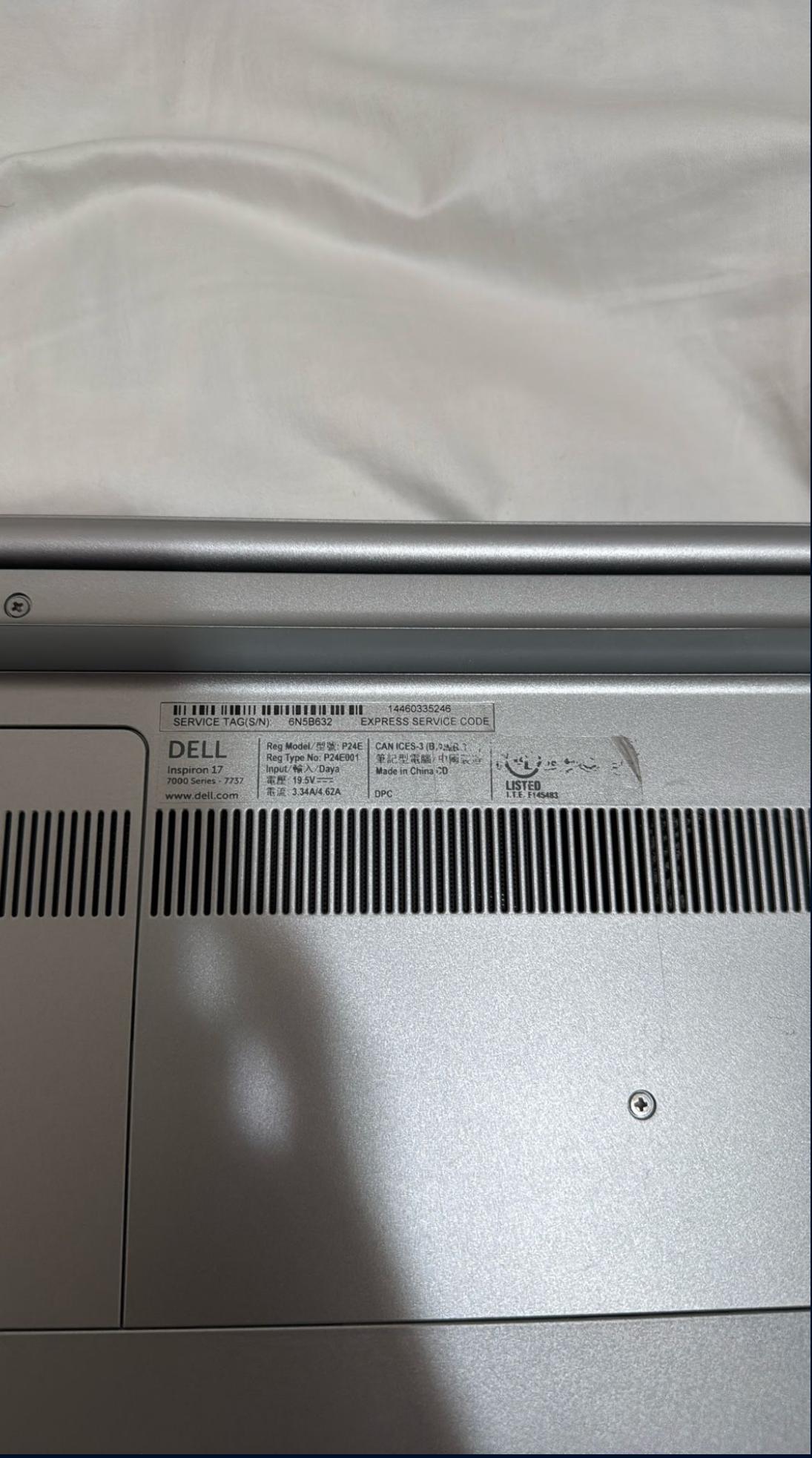 DELL Inspiron 17 700 Series 7737 (model P24E) *NO HARD DRIVE*